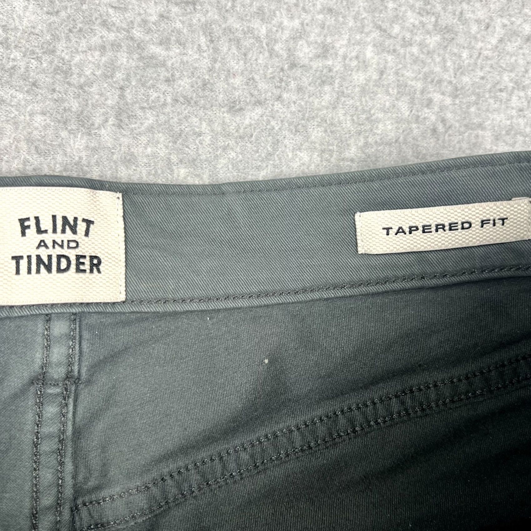 Flint And Tinder Flint & Tinder 365 Pants 30x30 Slim Fit Tapered Stretch Grey Huckberry Mens Size US 30 / EU 46 - 3 Thumbnail