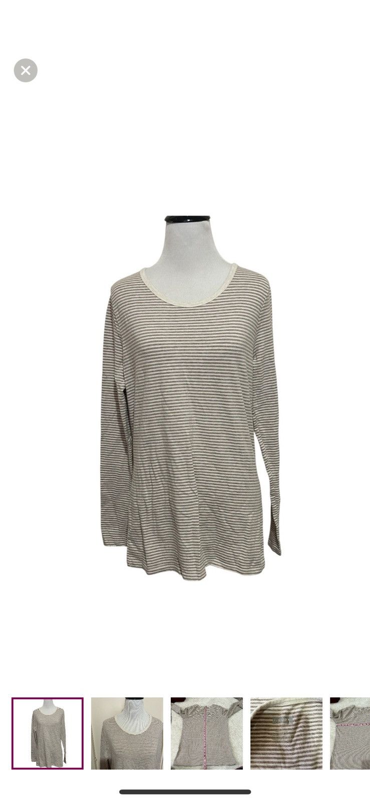 Duluth Trading Company Duluth trading co large striped long sleeved tee Size L / US 10 / IT 46 - 1 Thumbnail