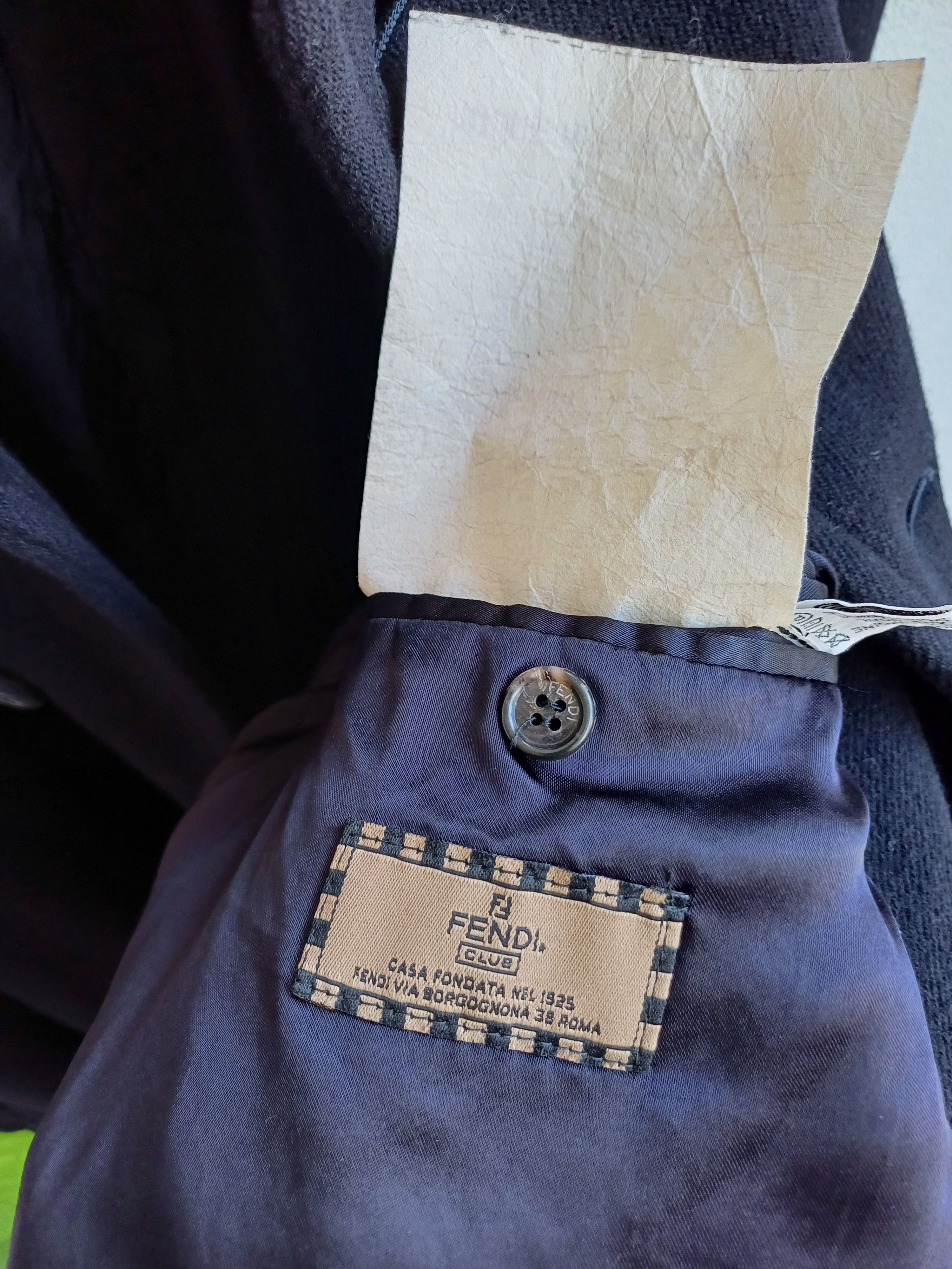 Fendi Fendi Roma Virgin Wool Overcoat Size US XL / EU 56 / 4 - 14 Thumbnail