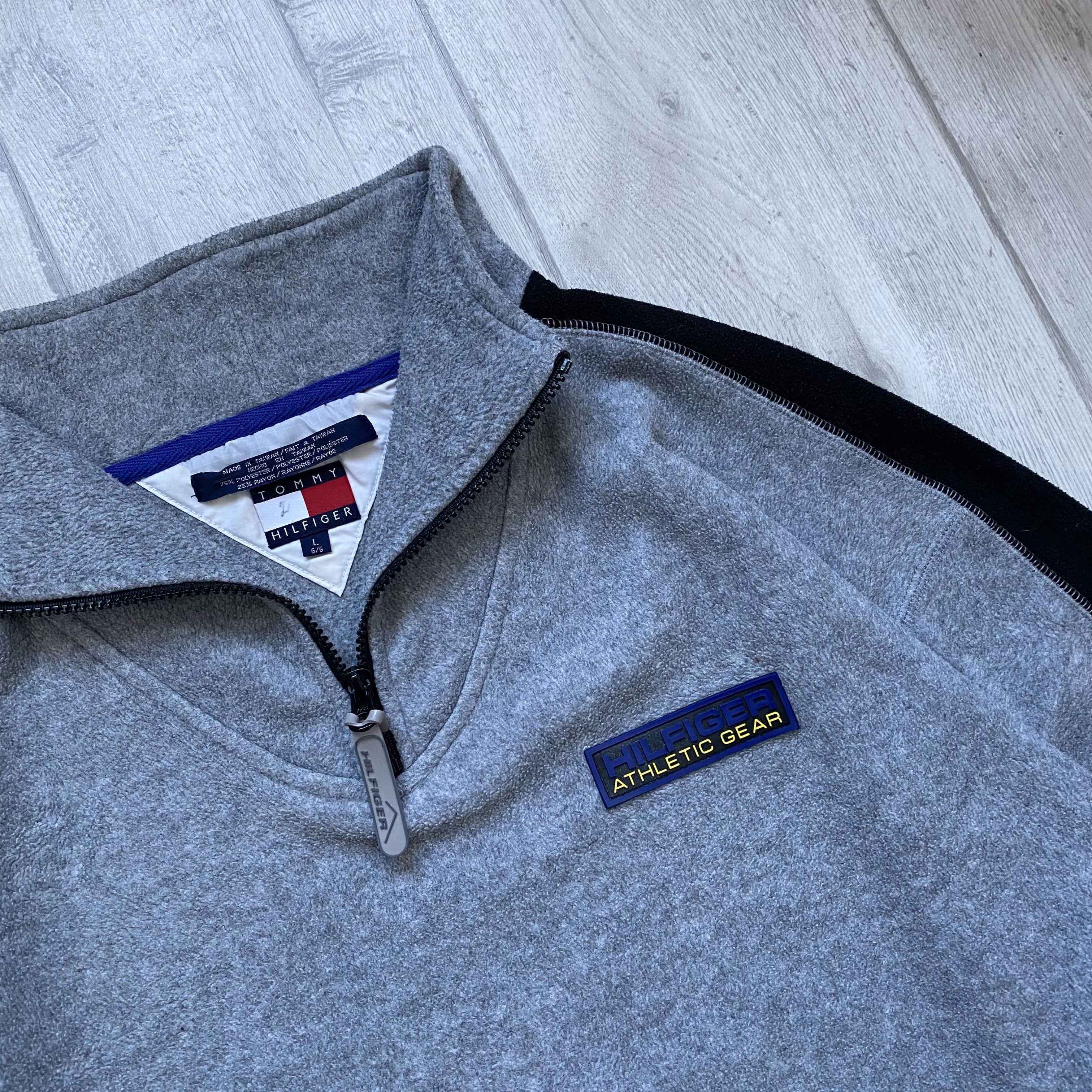 Tommy Hilfiger Vintage 90s Tommy Hilfiger Outdoors Zip Boxy Fleece sweater Size US L / EU 52-54 / 3 - 2 Thumbnail