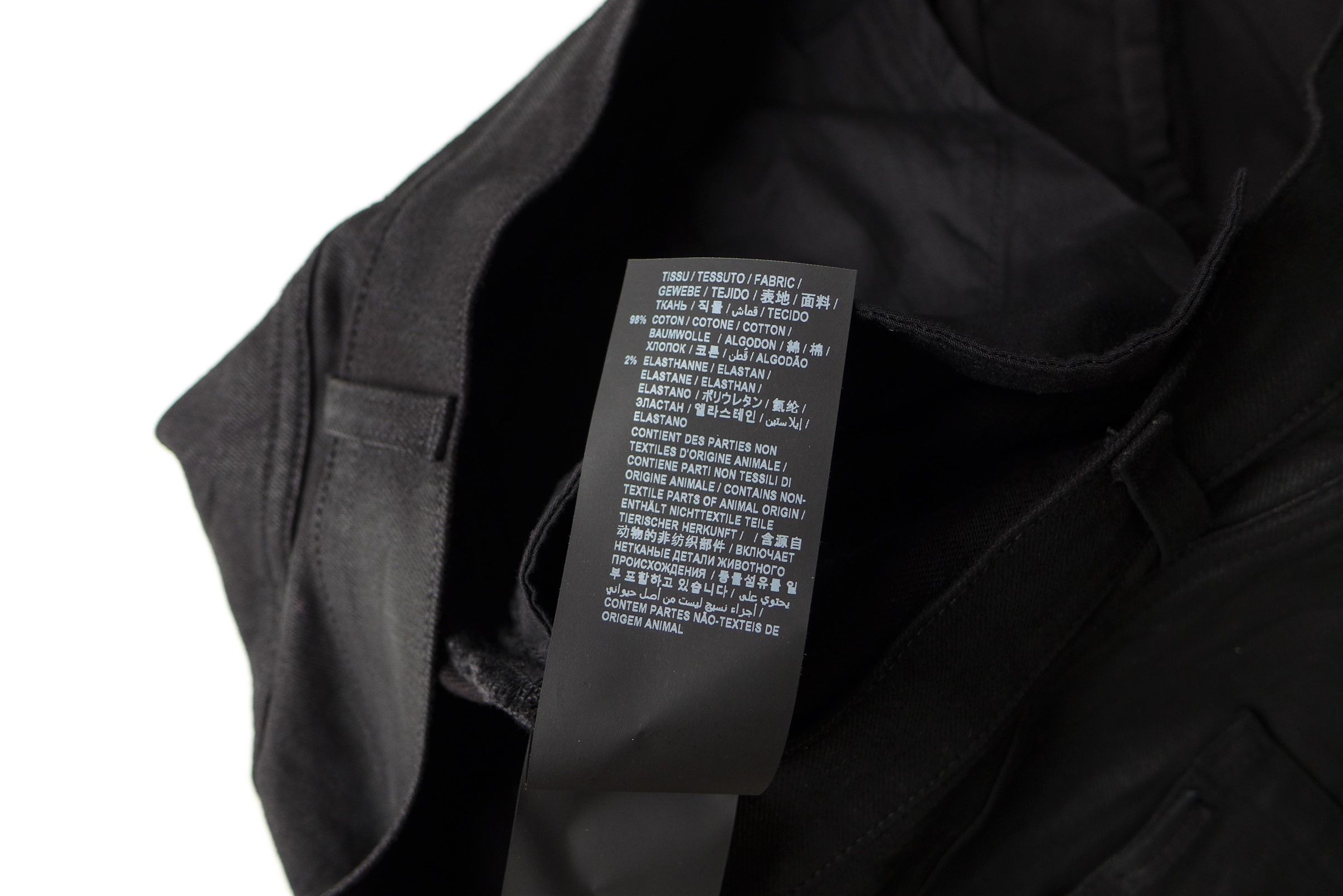 Saint Laurent Paris Saint Laurent D02 Jeans --- Coated Black Denim Size US 38 / EU 54 - 18 Thumbnail