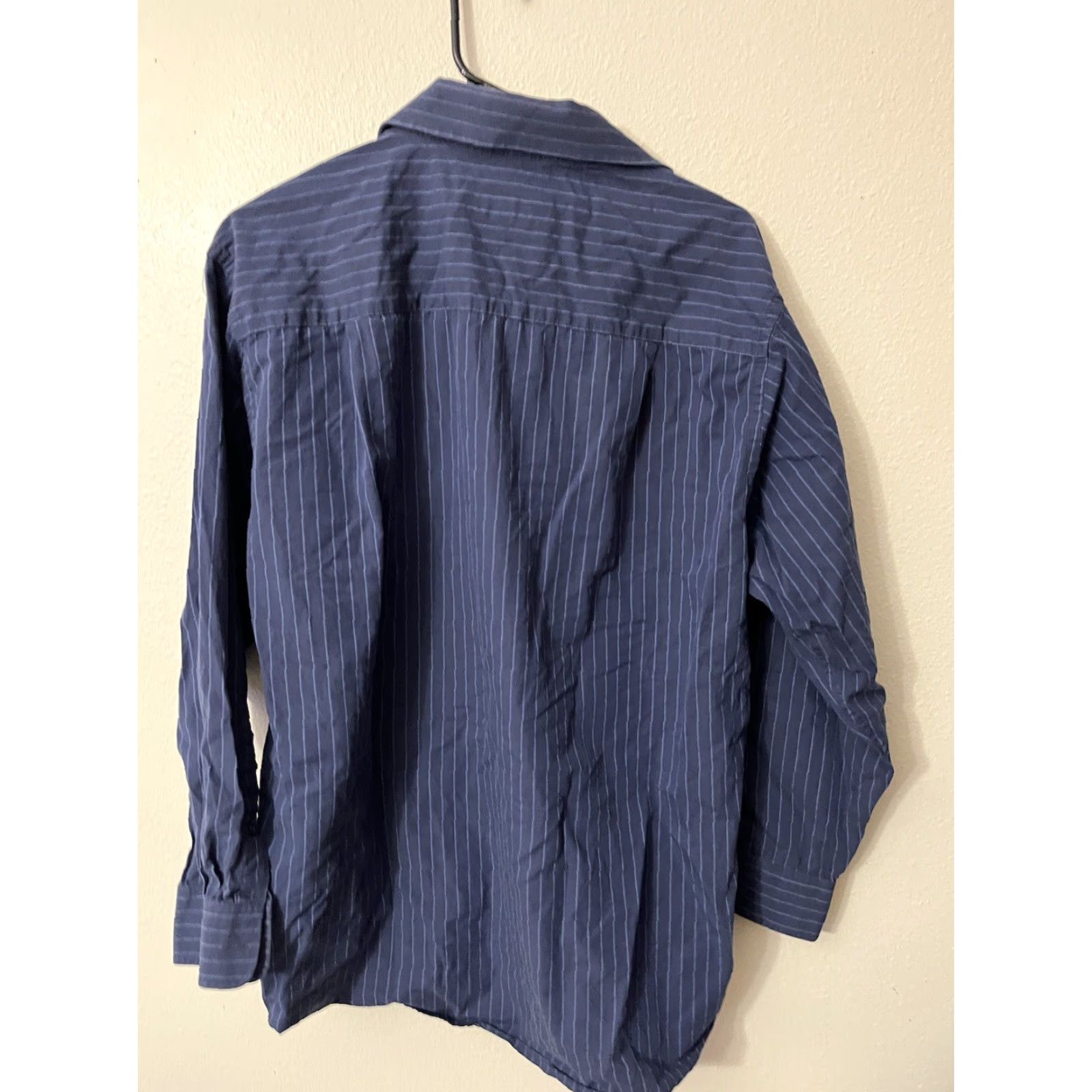 Vintage VINTAGE Calvin Klein Jeans Shirt Mens L Blue Striped Button-Up Cotton Regular Size L Adult Mens Shirt Blue Striped 1990s? Size US L / EU 52-54 / 3 - 2 Thumbnail