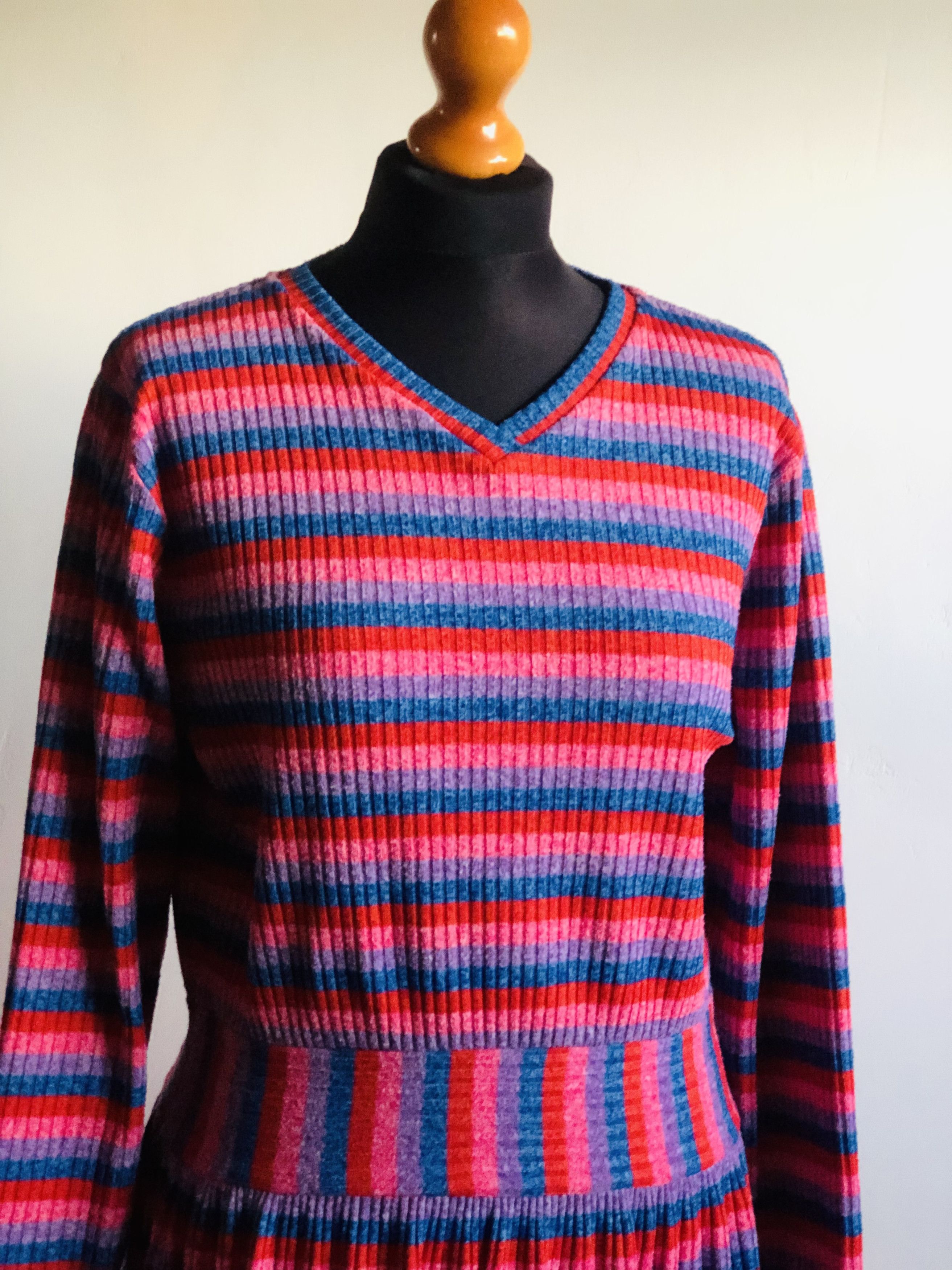 Mads Norgaard Mads Nørgaard Multicolor Striped Midi Dress - Size M Size M / US 6-8 / IT 42-44 - 2 Thumbnail
