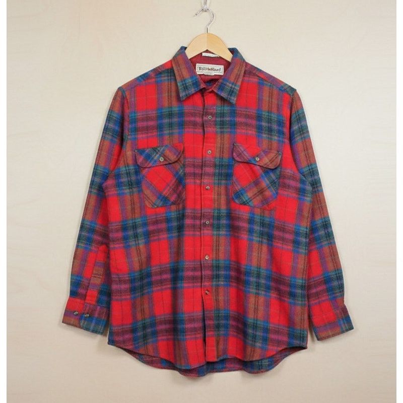 Vintage Vtg Trails End Acrylic Flannel Shirt M (Fits L) Plaid 80s Size US M / EU 48-50 / 2 - 1 Thumbnail