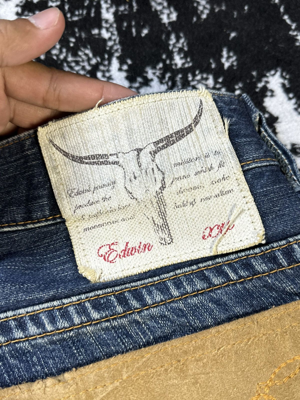 Undercover × Uniqlo 2000s Edwin XV Bobcut Navajo Denim Size US 32 / EU 48 - 16 Thumbnail