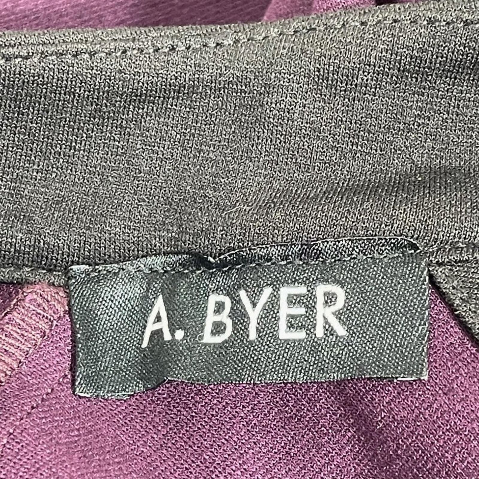 Other A. Byer Eggplant Purple Black A-Line Dress Gold Belt Size M Size M / US 6-8 / IT 42-44 - 10 Thumbnail