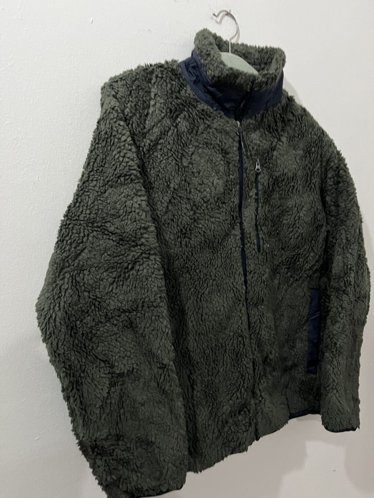 Japanese Brand 🔥Uniqlo🔥Army Green Deep Pile Zipper Jackets Size US M / EU 48-50 / 2 - 2 Thumbnail