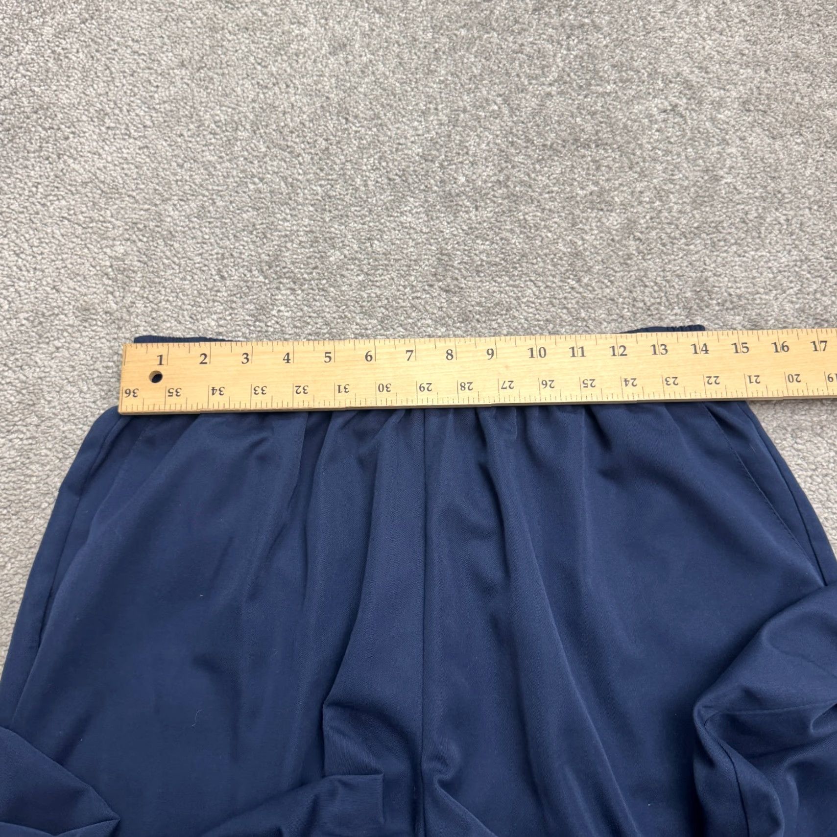 Vintage VINTAGE Alfred Dunner Pants Dress 14 Navy Blue 90s Classic Women Pull On Trouser Shirt? Size 36" / US 14 / IT 50 - 7 Thumbnail