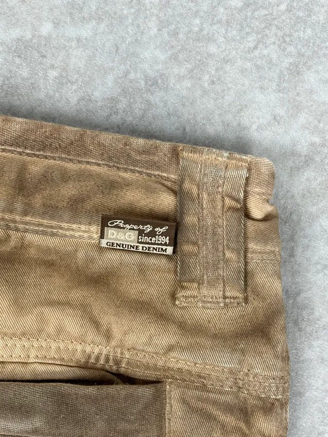 Dolce & Gabbana 2000s Dolce & Gabbana Camel Waxed Effect Pants Size US 32 / EU 48 - 11 Thumbnail
