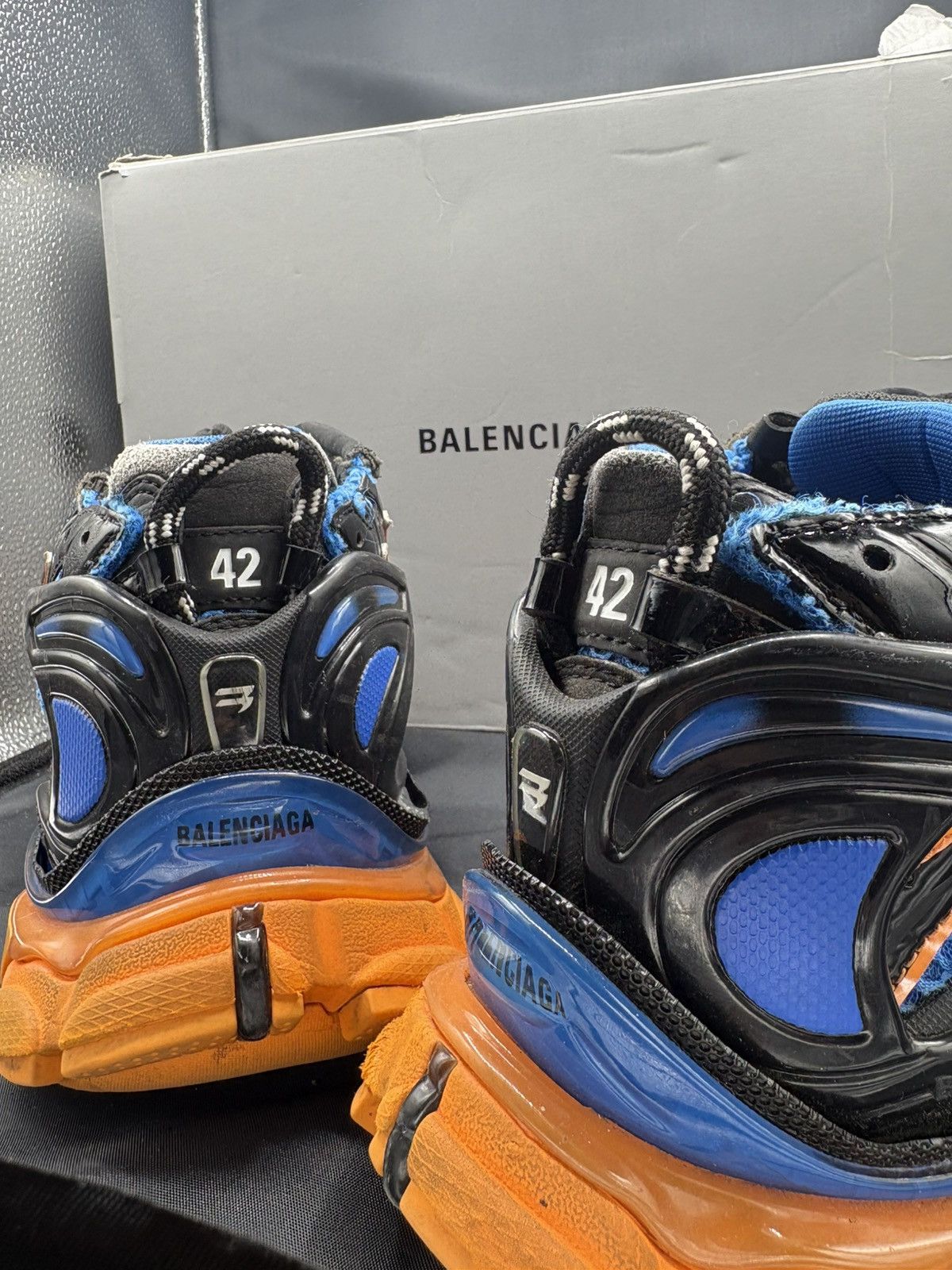 Balenciaga Balenciaga Runner Blue Orange Black Size US 9 / EU 42 - 3 Thumbnail