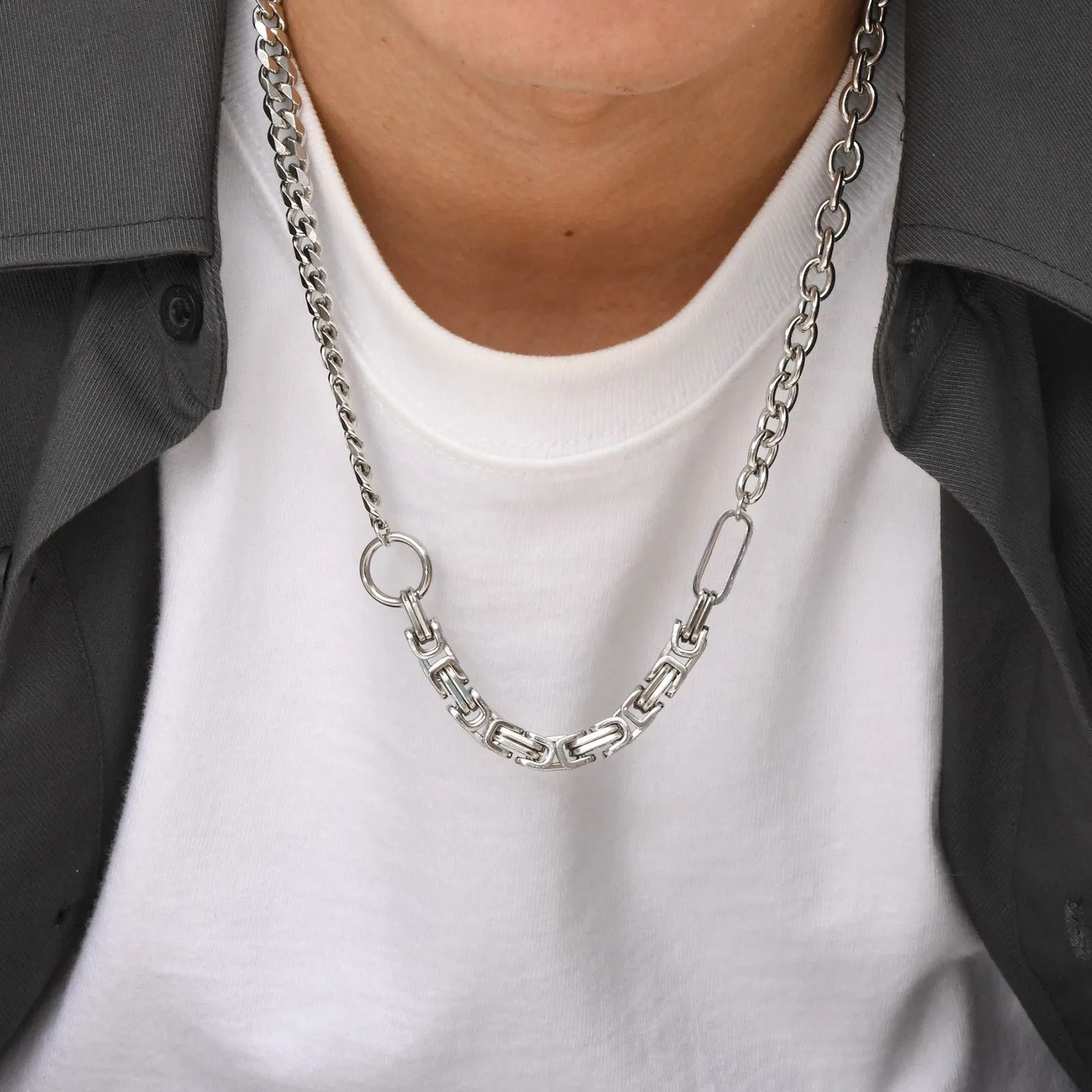 Jewelry × Vintage Retro Chain Necklace Size ONE SIZE - 1 Thumbnail
