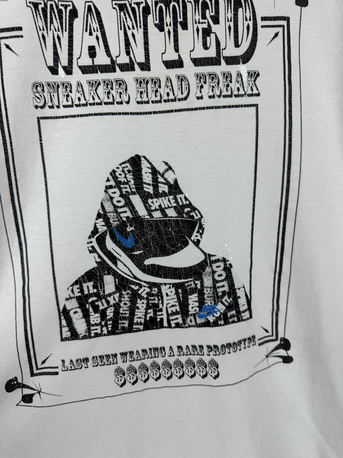 Nike Nike Vintage y2k 00s “Wanted Sneaker Head Freak” tee Size US S / EU 44-46 / 1 - 6 Thumbnail