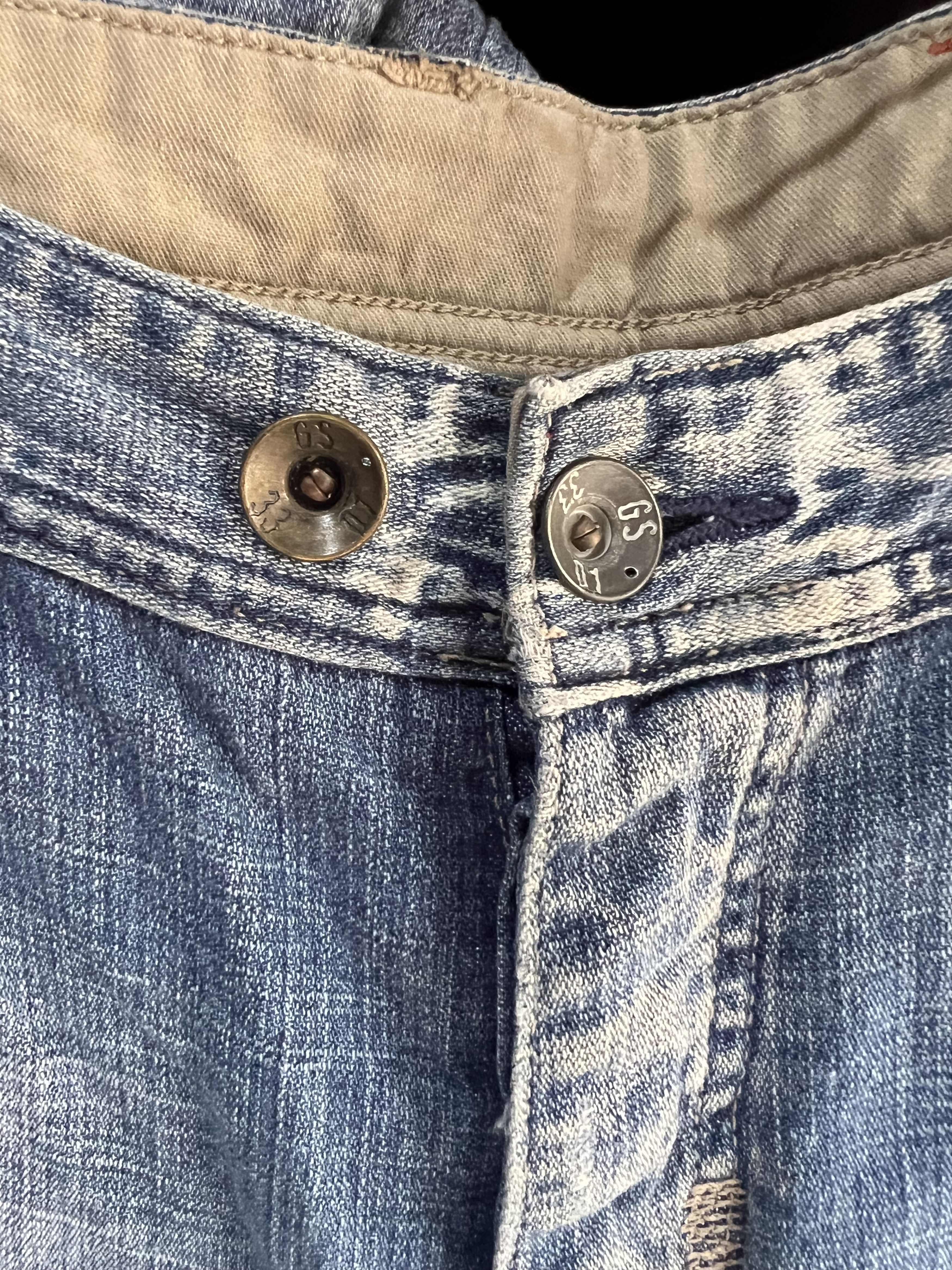 G-Star 🔥G-Star Raw Double Knees Distressed Denim Size US 37 - 11 Thumbnail