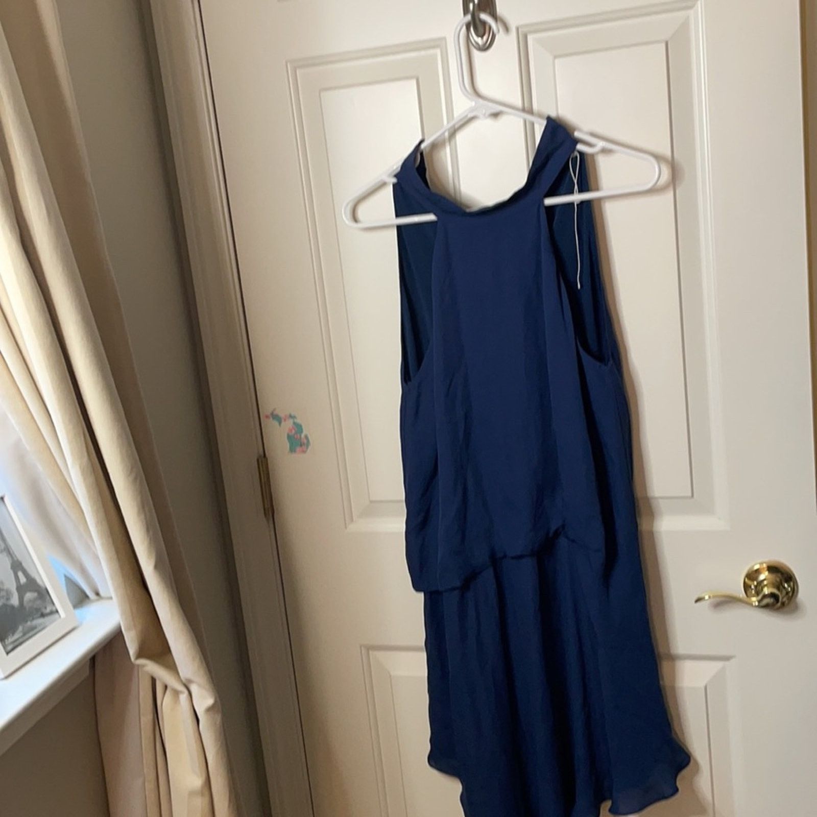Haute Hippie Haute Hippie Katherine halter navy silk dress 2 Size XS / US 0-2 / IT 36-38 - 6 Thumbnail