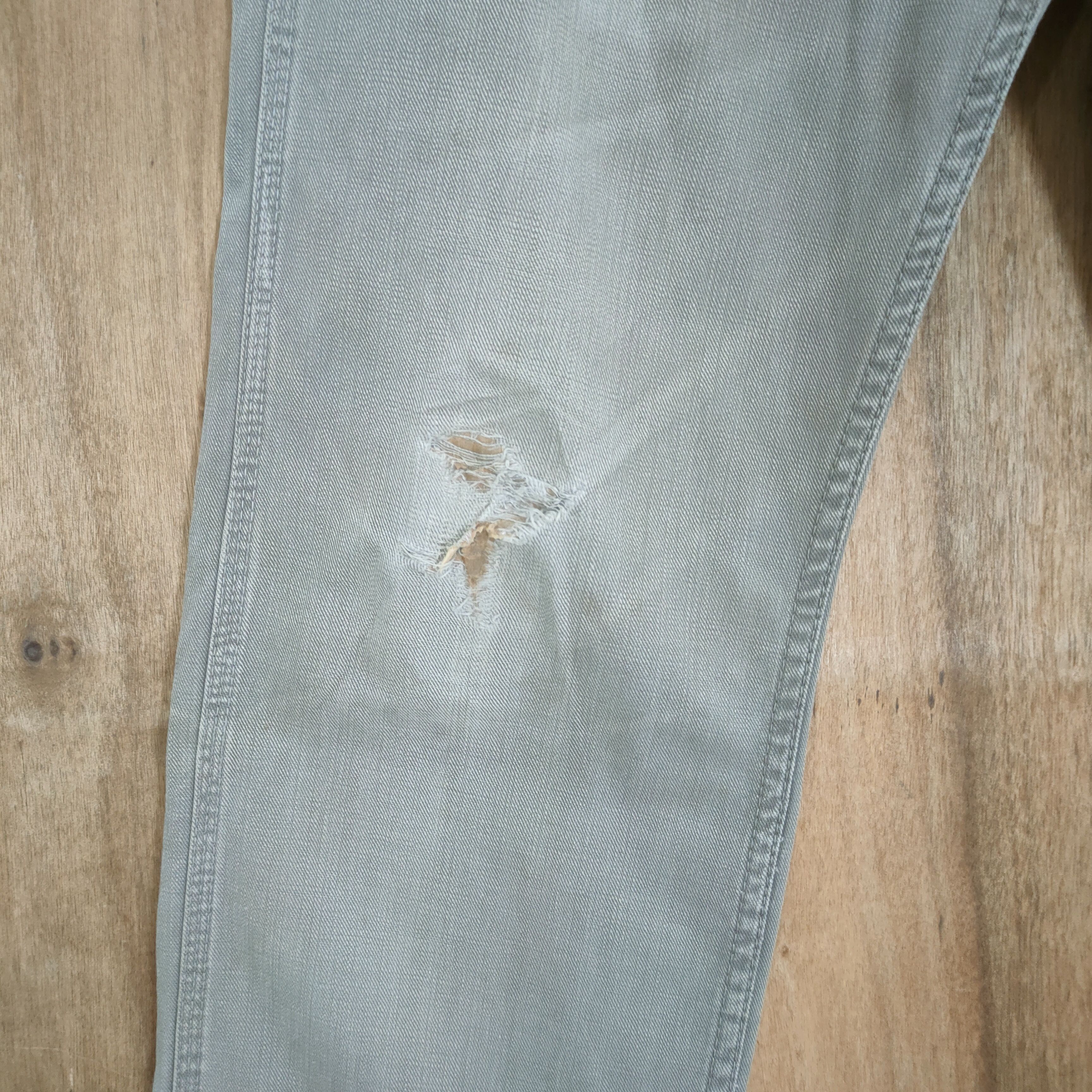 Lucky Brand LUCKY STORE GREY BUTTON FLY TROUSERS CHINO PANTS Size US 30 / EU 46 - 5 Thumbnail