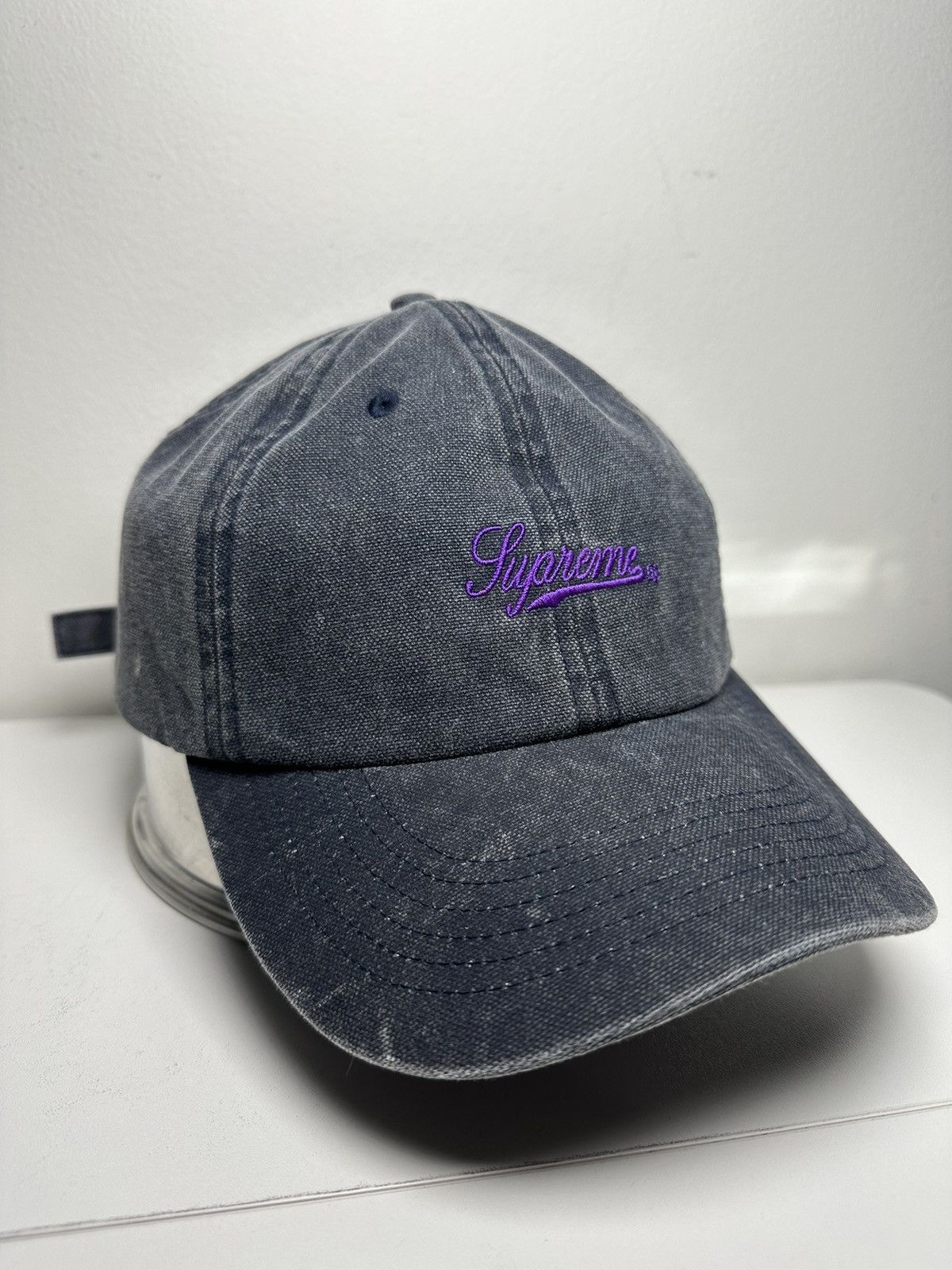 Supreme Supreme Washed Twill 6-Panel Cap Hat Size ONE SIZE - 2 Thumbnail