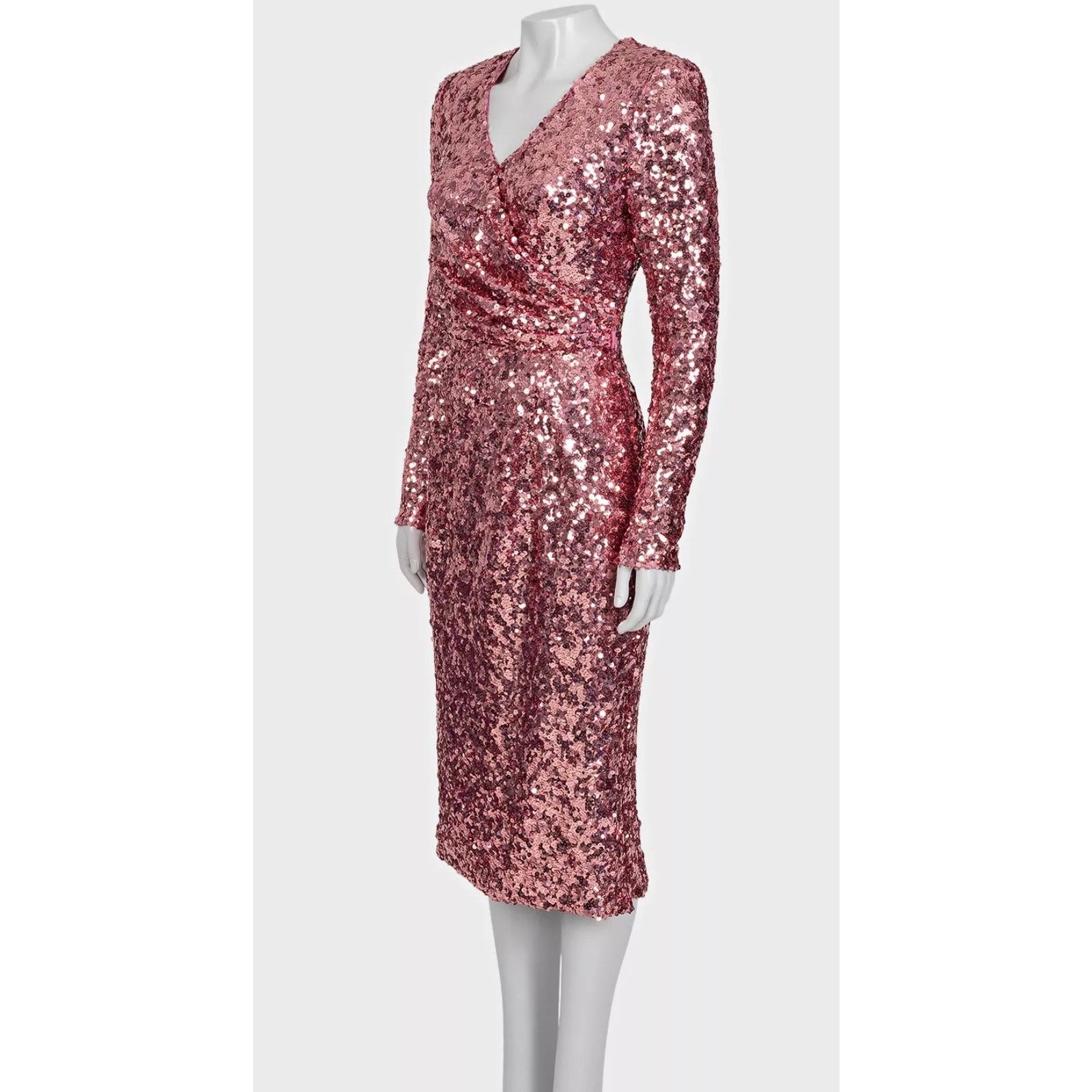 Dolce & Gabbana Dolce & Gabbana Pink Sequin Dress - Size M/IT42 Size M / US 6-8 / IT 42-44 - 2 Thumbnail