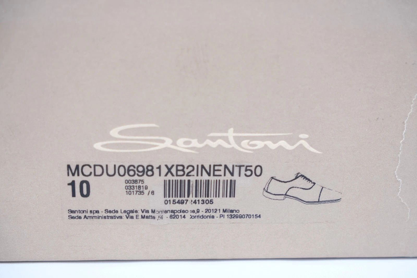 Santoni Santoni Brown Leather Oxford Shoes Brown EU 44 UK 10 US 11 Size US 11 / EU 44 - 9 Thumbnail