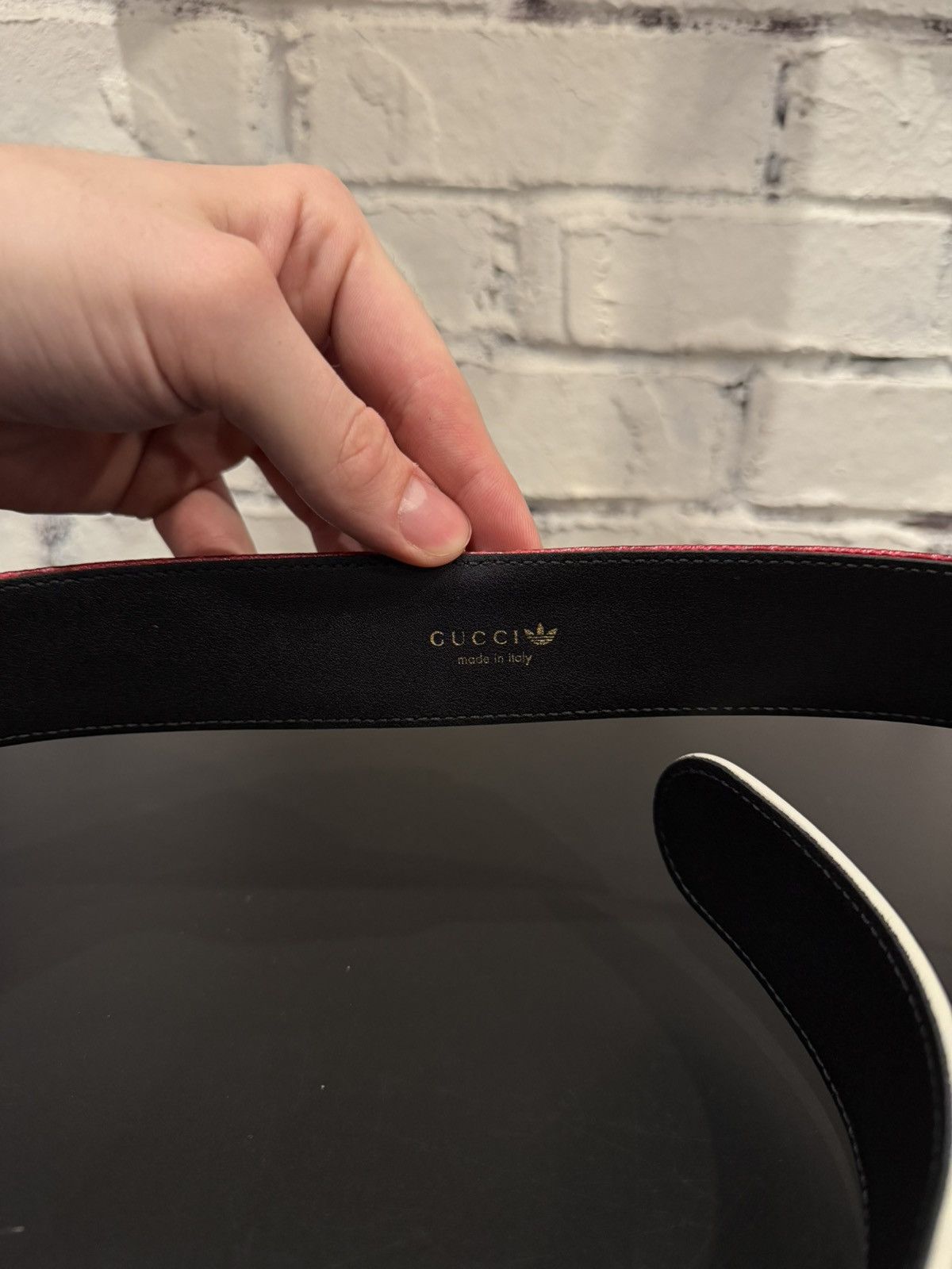 Adidas × Gucci Gucci x Adidas Leather Belt Size 32 - 13 Thumbnail