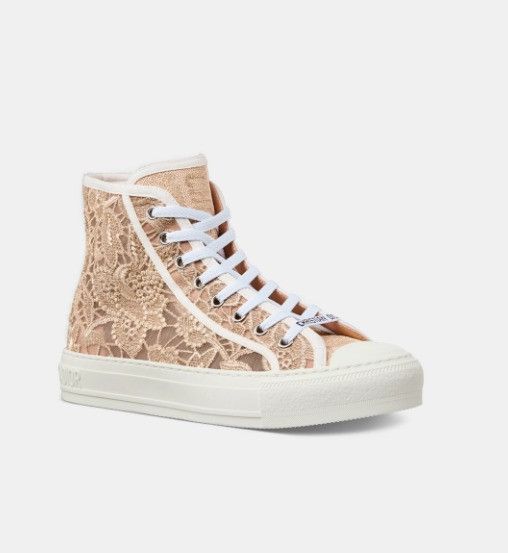Dior o1w1db10924 Walk'n High-Top Sneaker in White & Beige Size US 6 / IT 36 - 2 Thumbnail