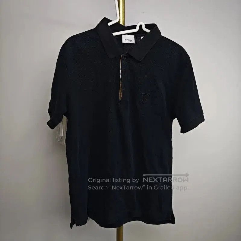Burberry Burberry Black Cotton Logo Short Sleeve T-Shirt. Size S / US 4 / IT 40 - 1 Thumbnail