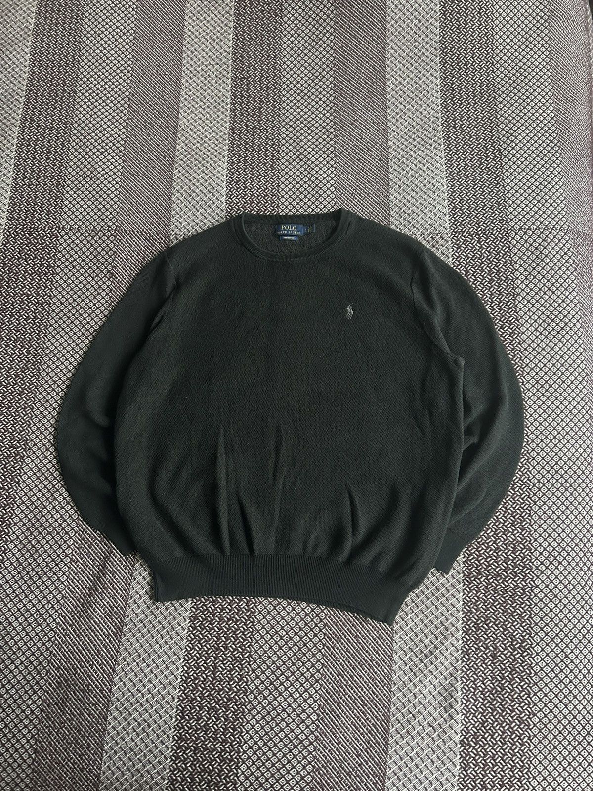 Polo Ralph Lauren Polo Ralph Lauren Pima Cotton Crewneck Sweater Solid Style Size US L / EU 52-54 / 3 - 1 Thumbnail
