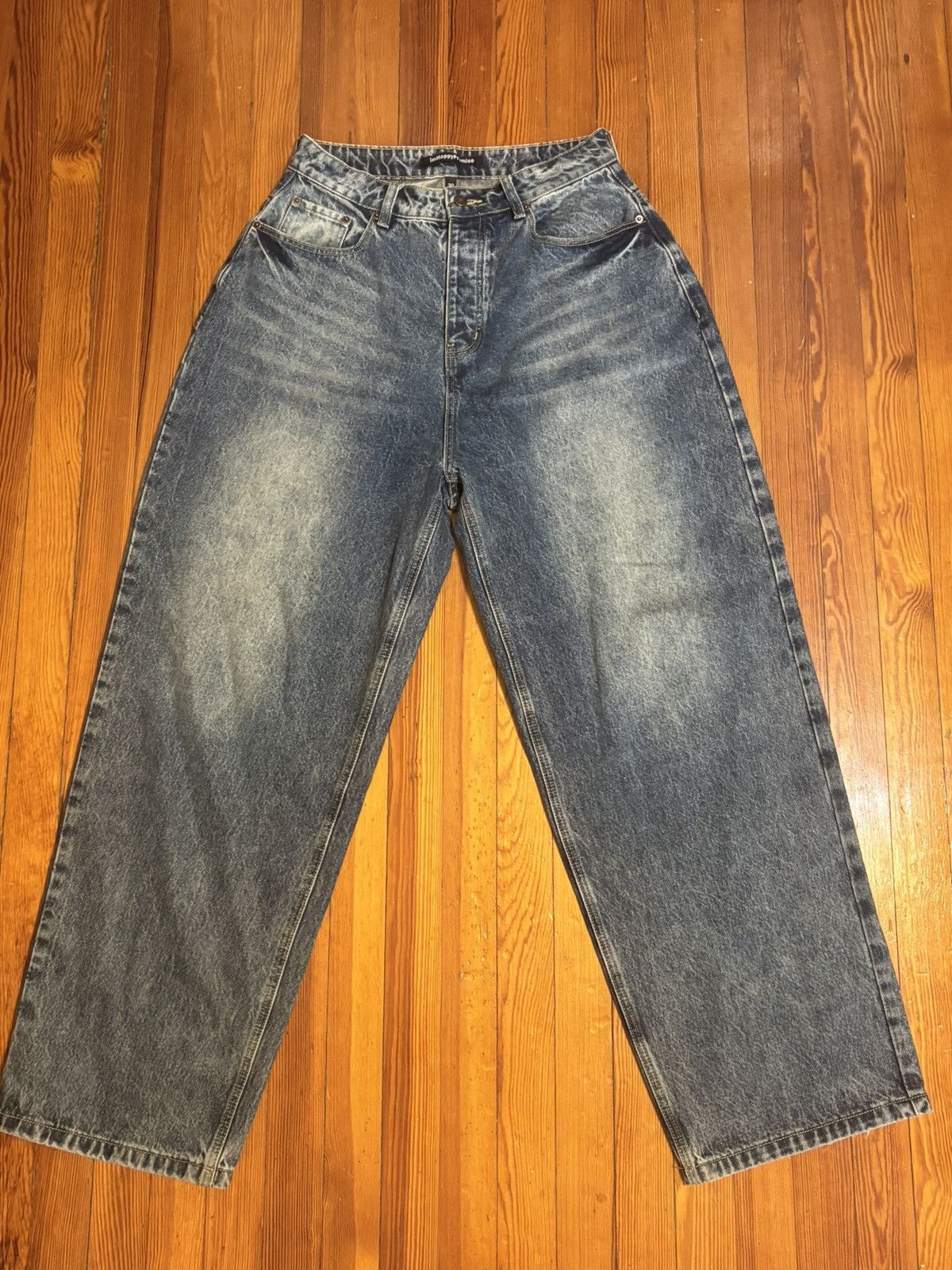Other I’m Happy Promise (IHP) Baggy Jeans Blue Wash Size US 30 / EU 46 - 1 Thumbnail