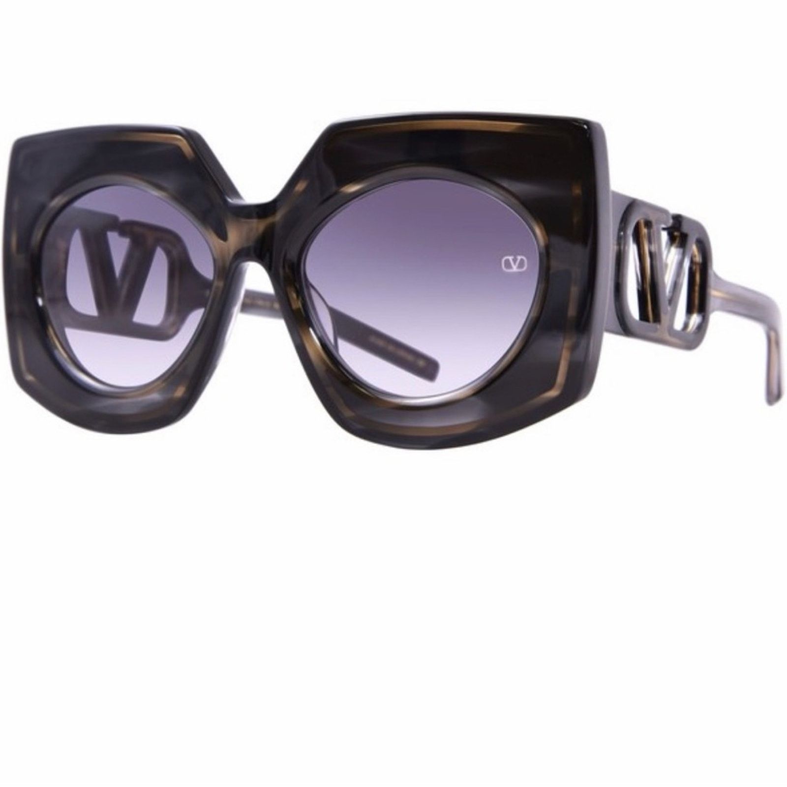 Valentino New! Valentino V SOUL VLS 127A Black Sunglasses, Authentic Size ONE SIZE - 6 Thumbnail