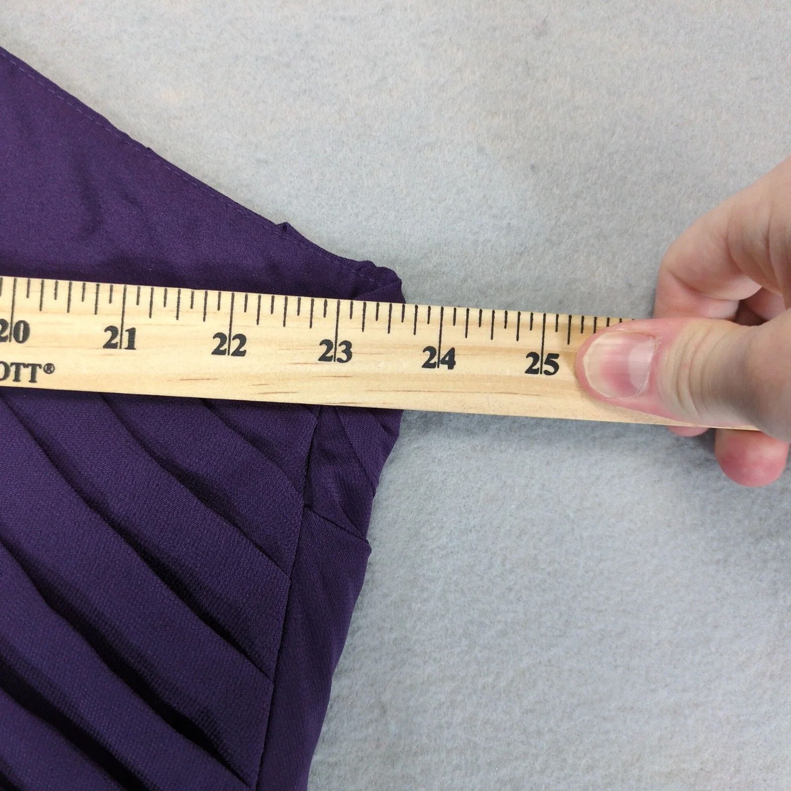 Other NWT Brideside Ashley Floor-Length Dress Sz 26 Purple Chiffon Size 4XL / US 24-26 - 6 Thumbnail