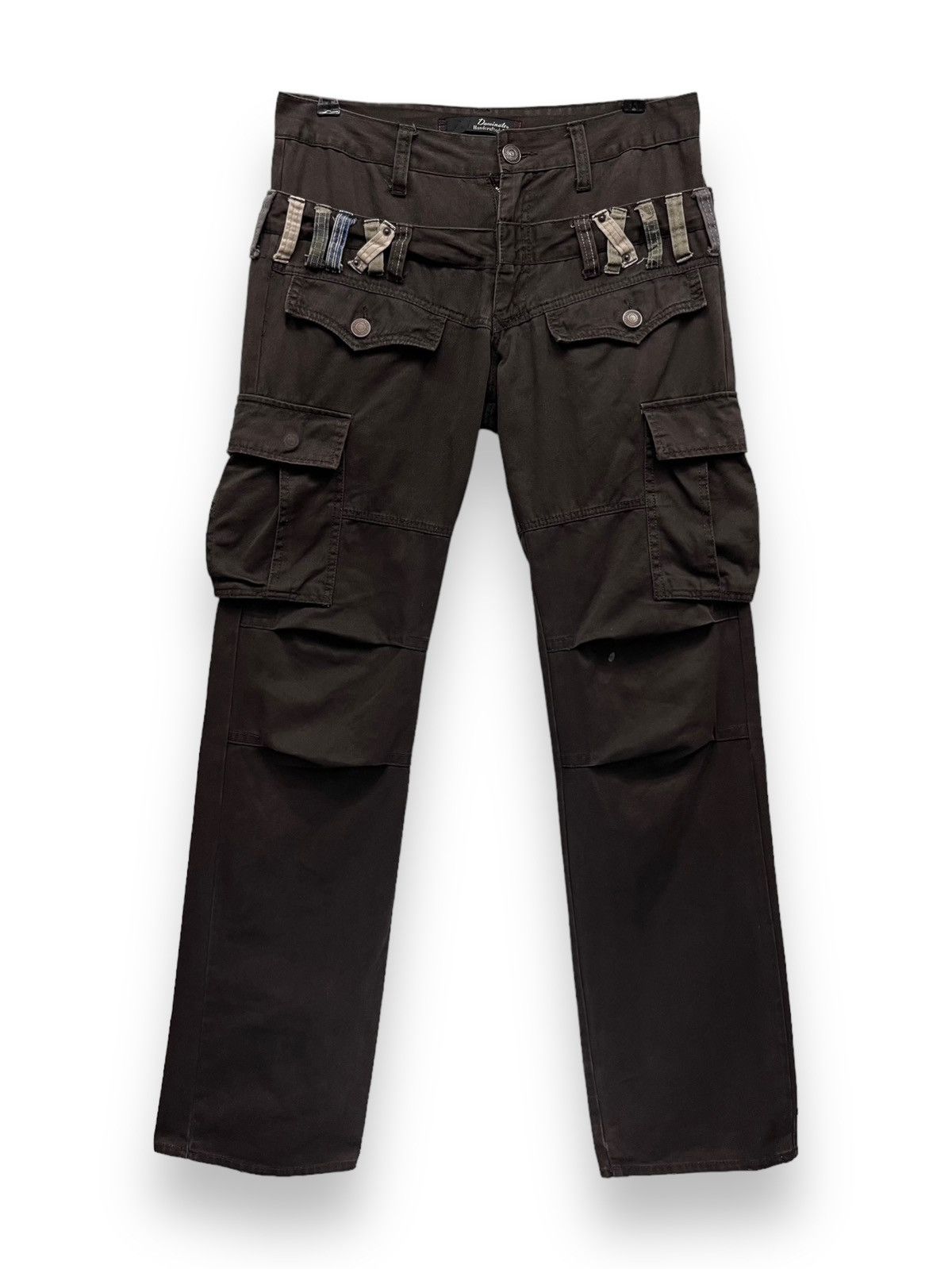 Japanese Brand DOMINATE Japanese Handcrafted Double Waist Bush Cargo Pants Size US 31 - 2 Thumbnail
