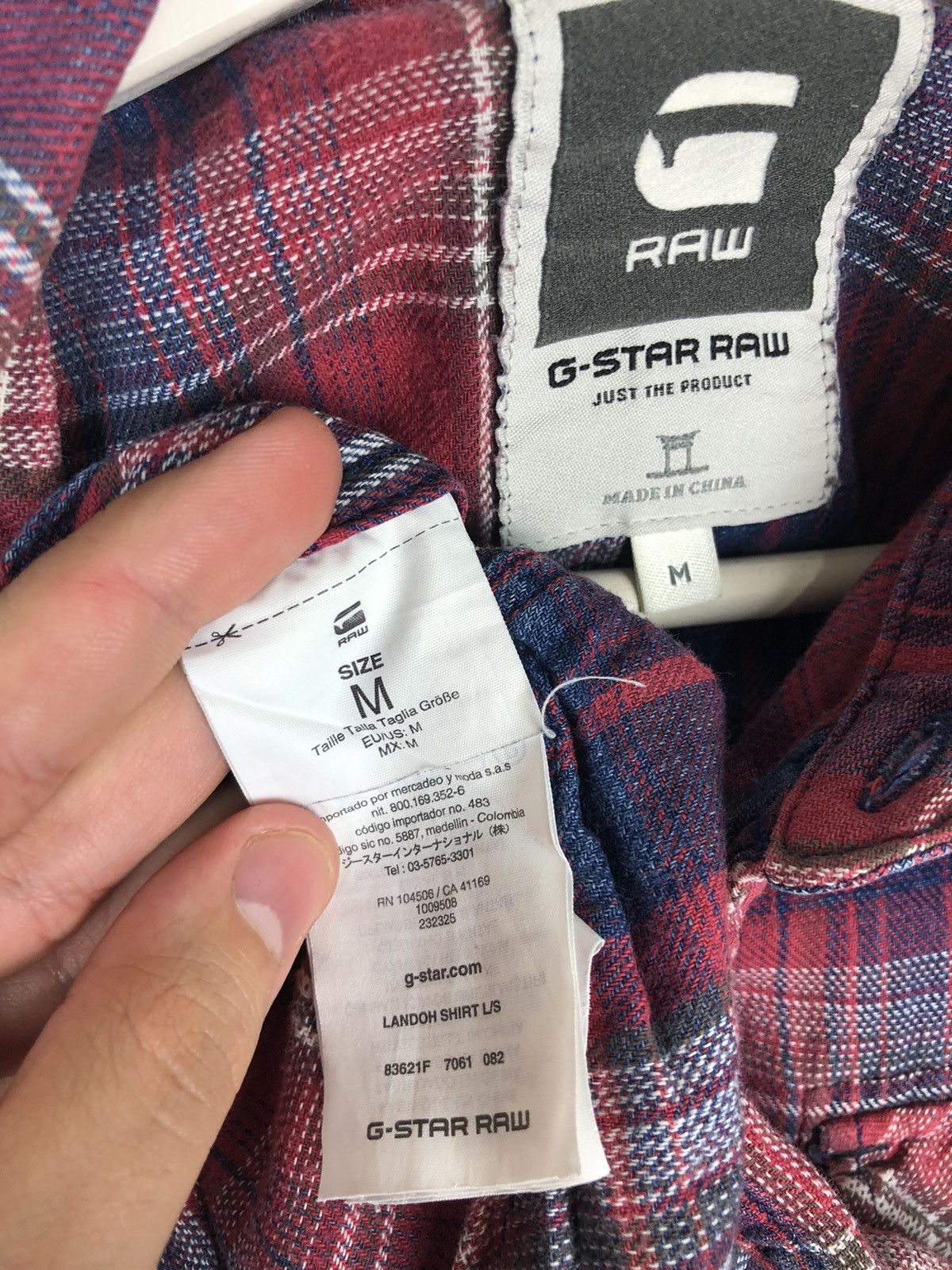 G-Star G-Star Raw Shirt Landoh Check size M Size US M / EU 48-50 / 2 - 8 Thumbnail