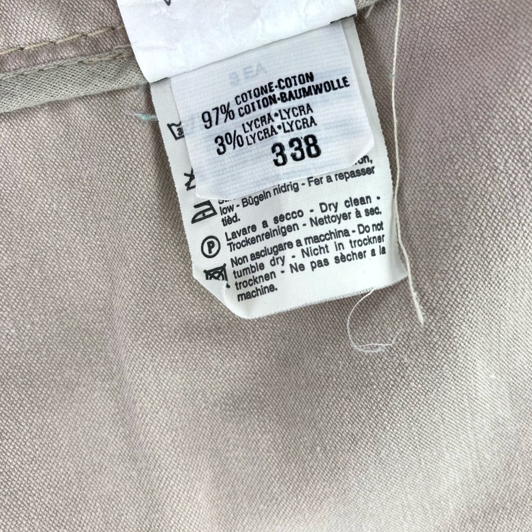 Valentino VINTAGE Valentino Blazer Women 2XS Beige Cotton Stretch 2-Button Jacket Suit Style Mens? Size 24" / US 00 / IT 34 - 5 Thumbnail