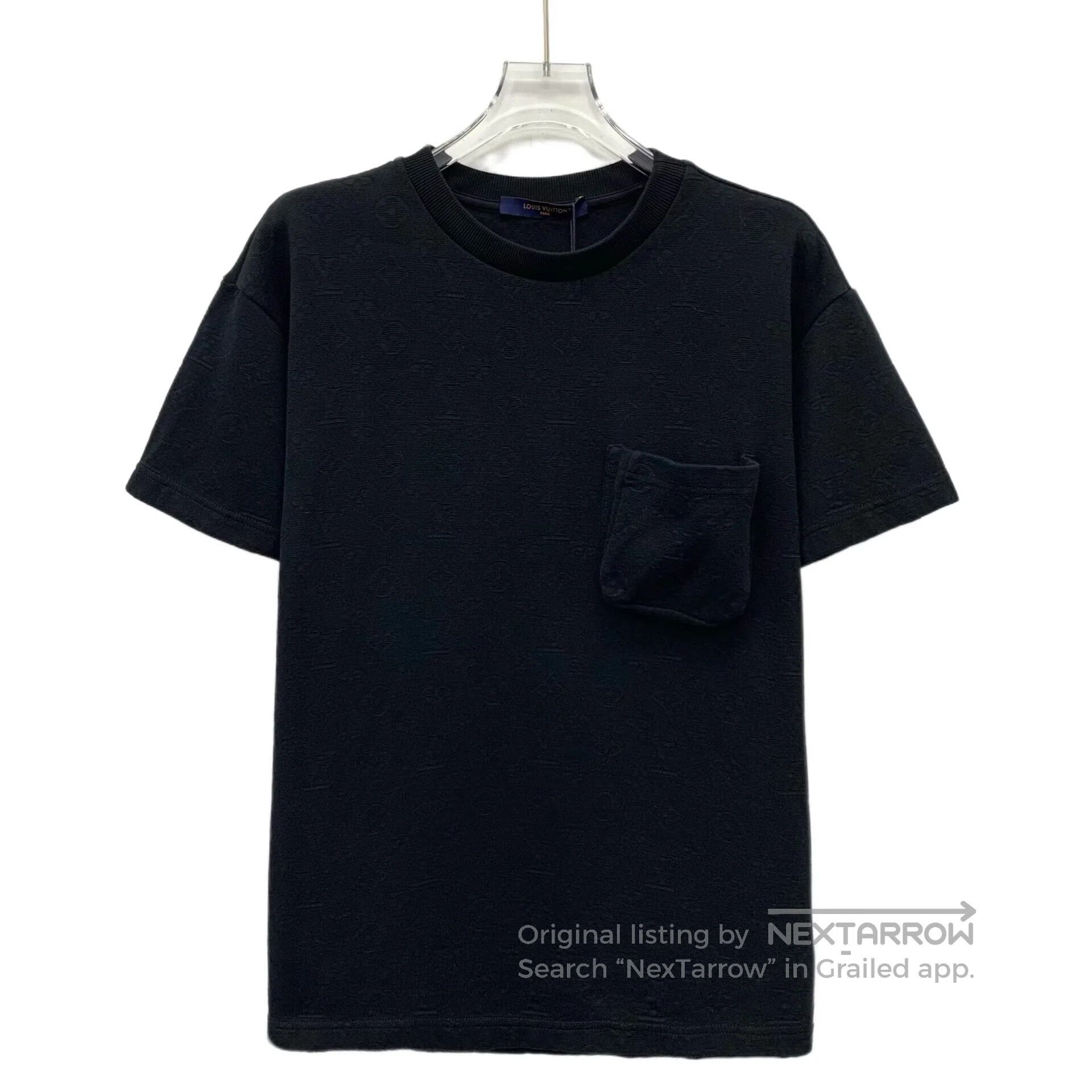 Louis Vuitton Louis Vuitton Black logo dark pattern all-printed cotton r Size US L / EU 52-54 / 3 - 1 Thumbnail