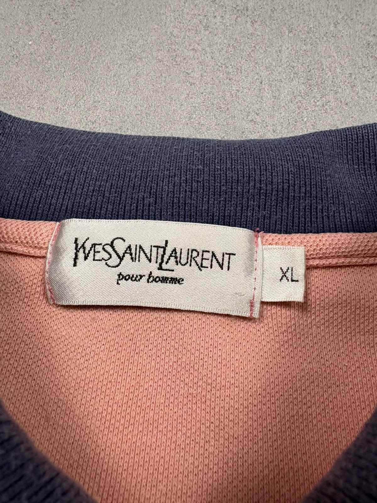 Yves Saint Laurent Vintage Yves Saint Laurent YSL Logo Polo Shirt XL 90s Homme Size US XL / EU 56 / 4 - 12 Thumbnail