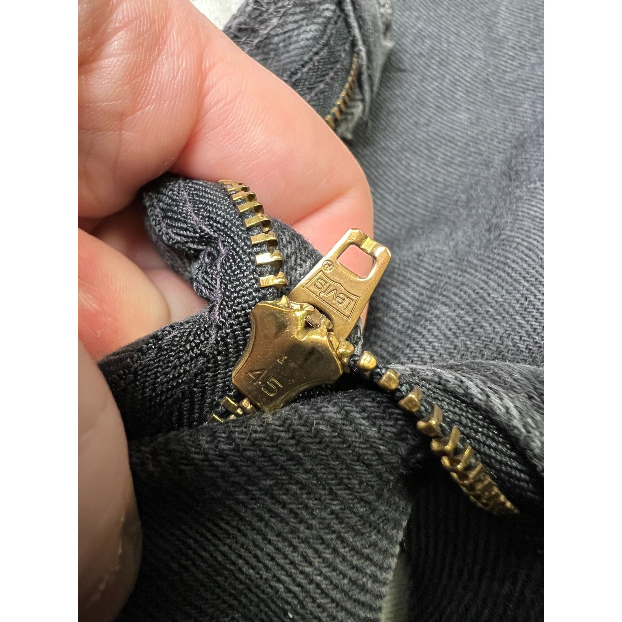 Levi's Vintage Clothing Levi’s 615 Orange Tab Vintage Black Denim Jeans (Y1050) Size US 33 - 7 Thumbnail