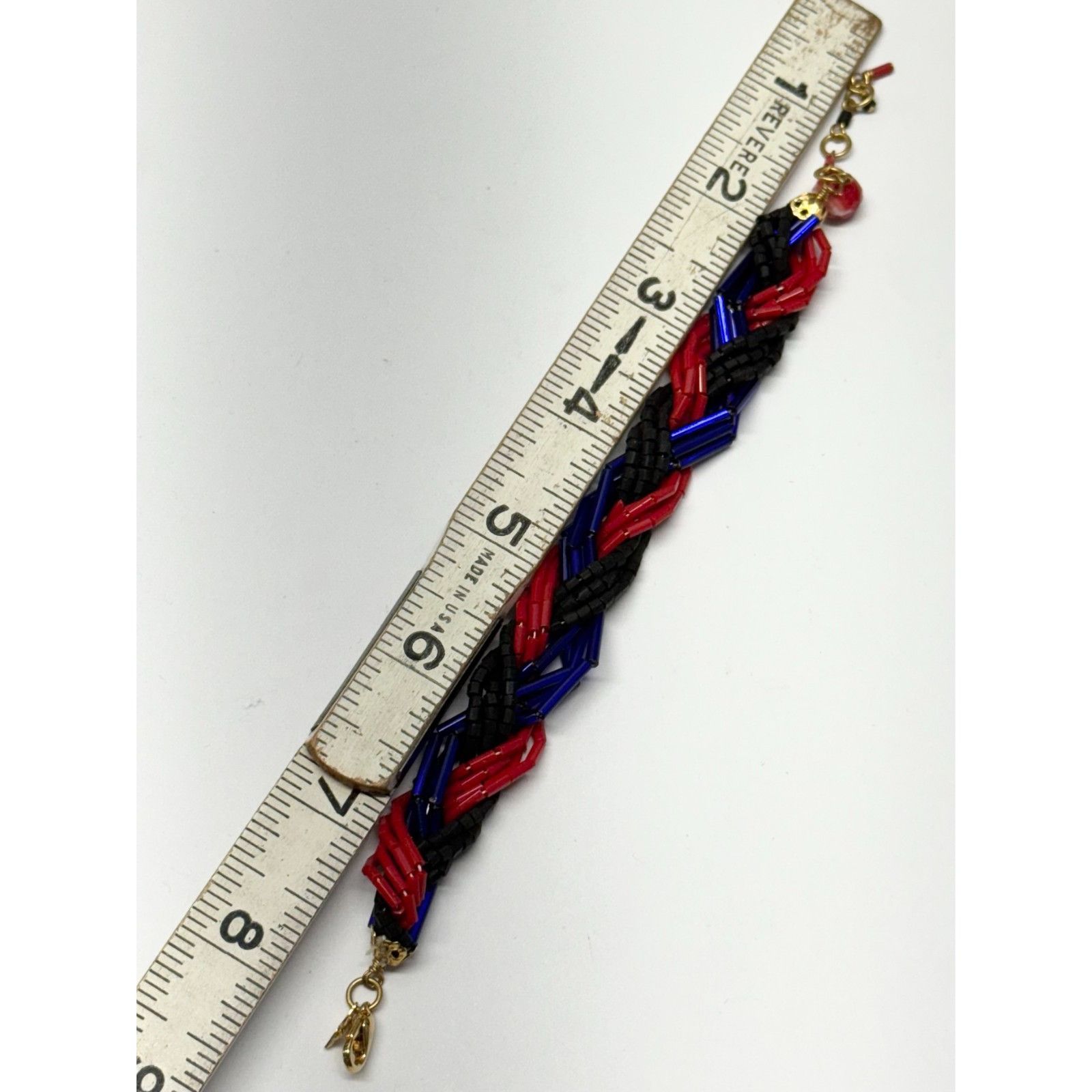 Other Vintage red braided glass sequin bracelet Size ONE SIZE - 5 Thumbnail