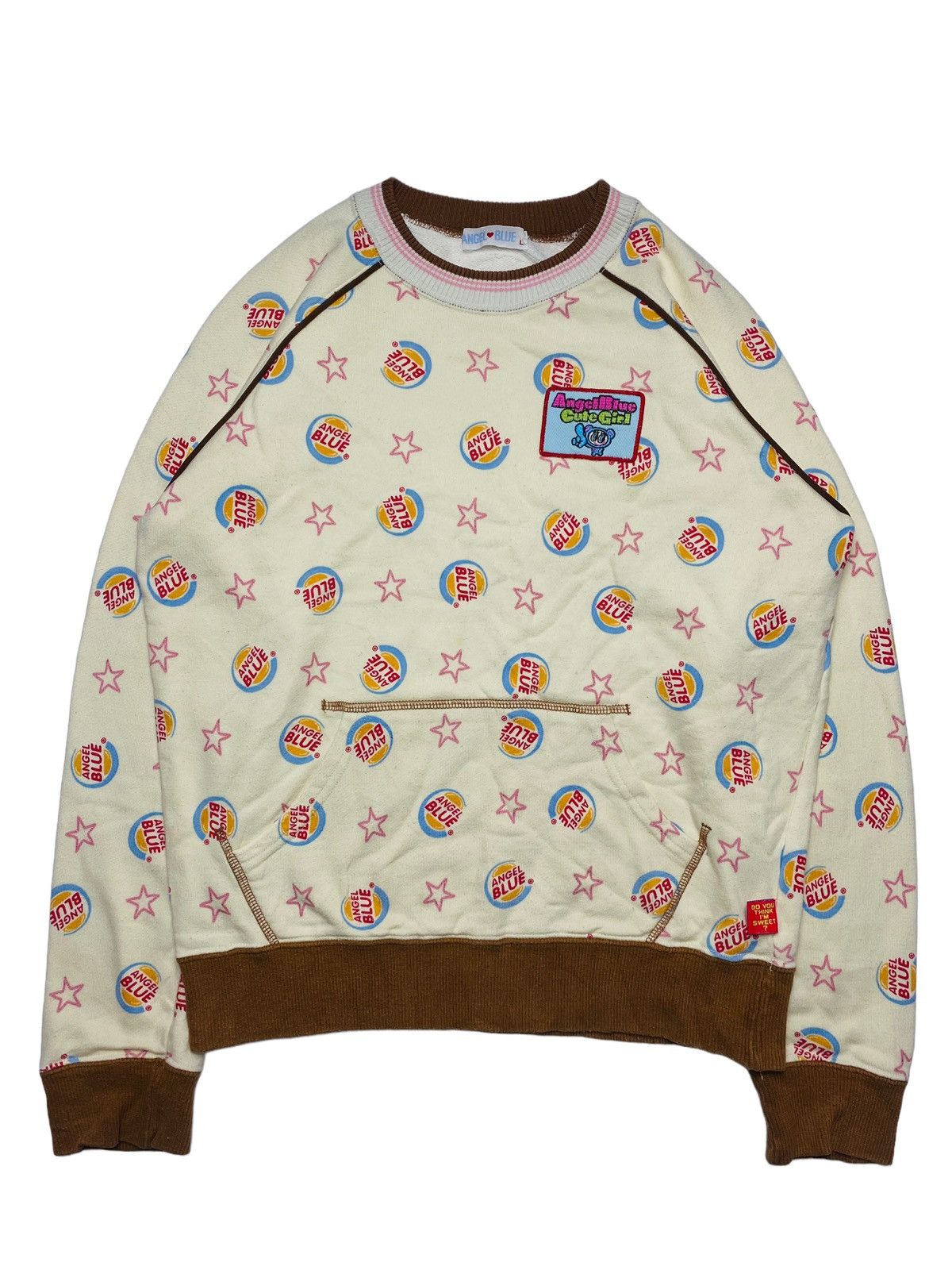 Angel Blue 2000s Angel Blue - Burger King Star Sweatshirt Size M / US 6-8 / IT 42-44 - 1 Thumbnail