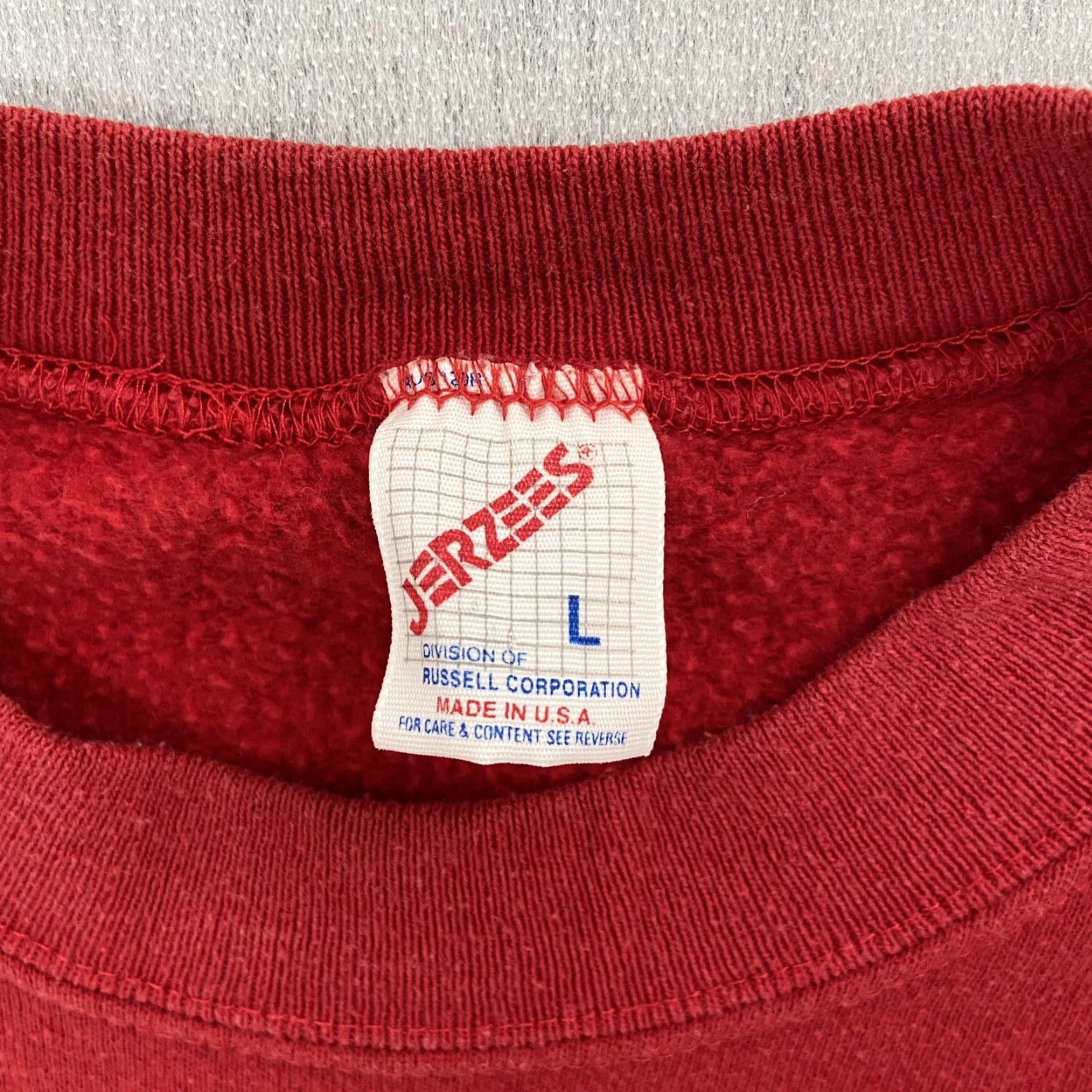 Jerzees VINTAGE Christmas Holiday Sweater Adult Dear Santa Pullover Red Mens Large L 90s Brand JERZEES Size Size L / US 10 / IT 46 - 6 Thumbnail