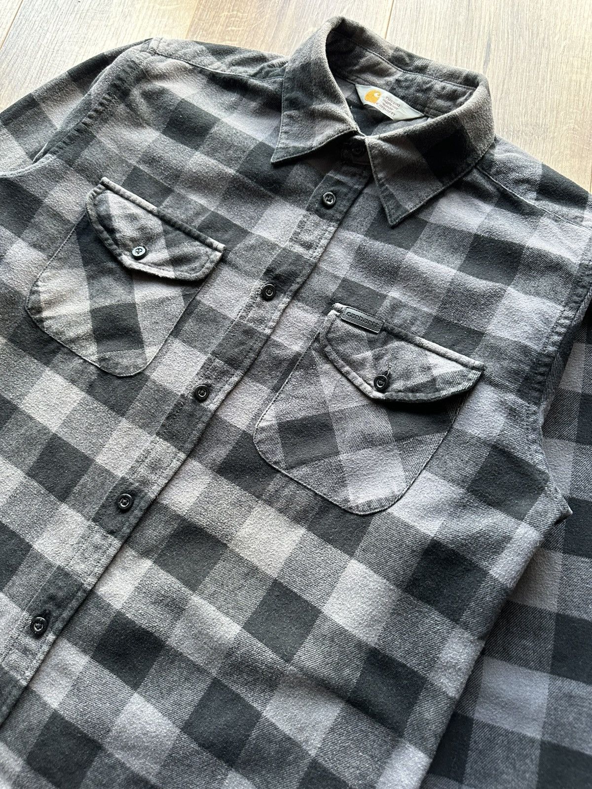 Carhartt × Vintage Vintage Carhartt L/S Jack Flannel Plaid Shirt Size US M / EU 48-50 / 2 - 4 Thumbnail