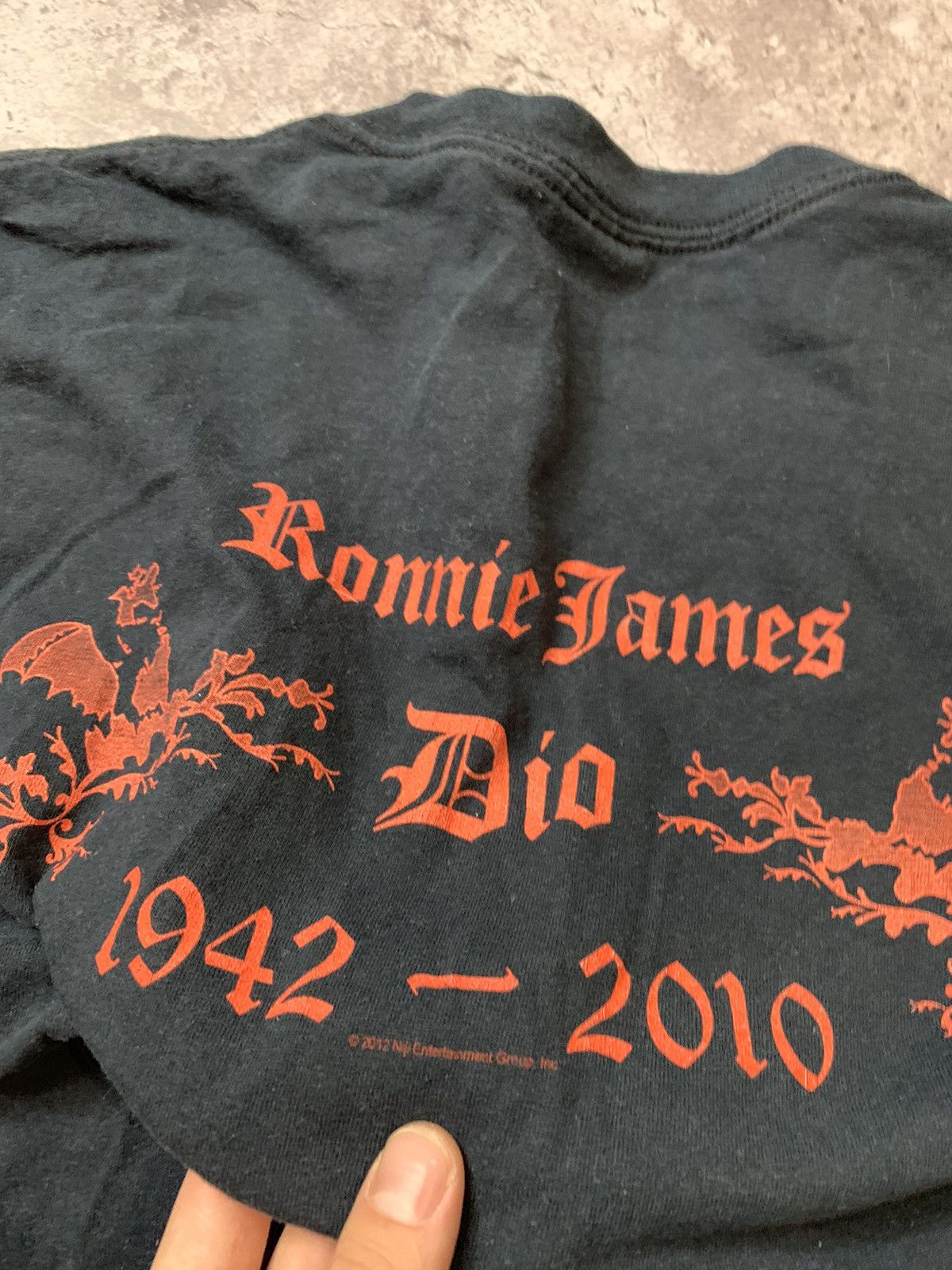 Band Tees Vintage 2012 Dio Ronnie James Dio RIP Tee (Pink Floyd ACDC) Size US XL / EU 56 / 4 - 7 Thumbnail