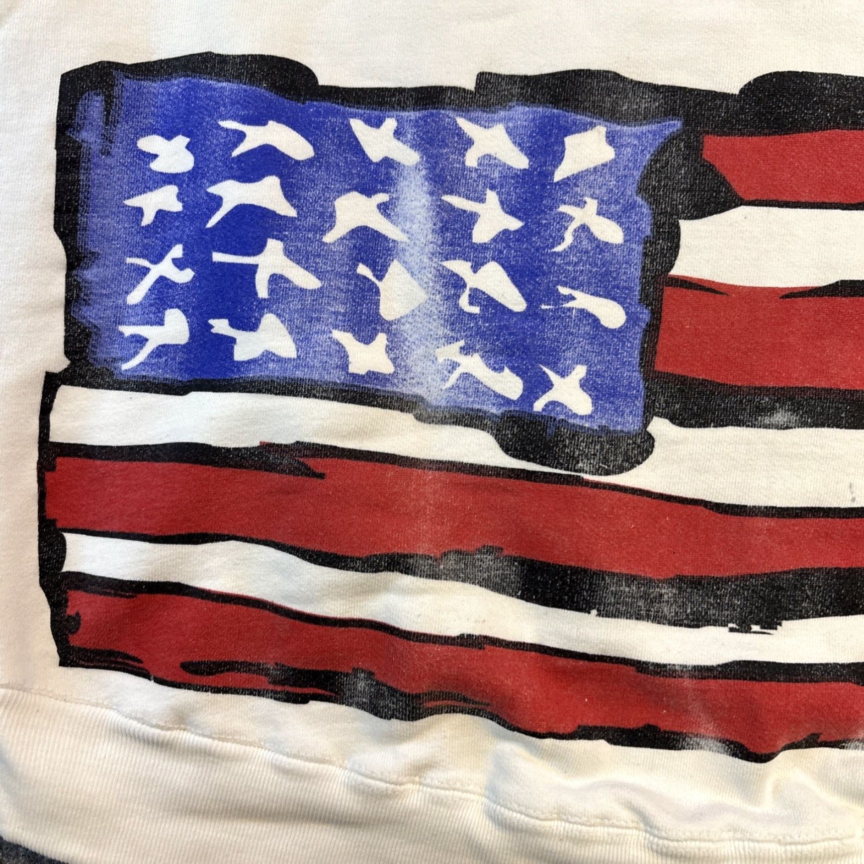 Vintage VINTAGE Team Gear World Cup USA ‘94 Crewneck Sweater Mens XL White United States Size US XL / EU 56 / 4 - 4 Thumbnail