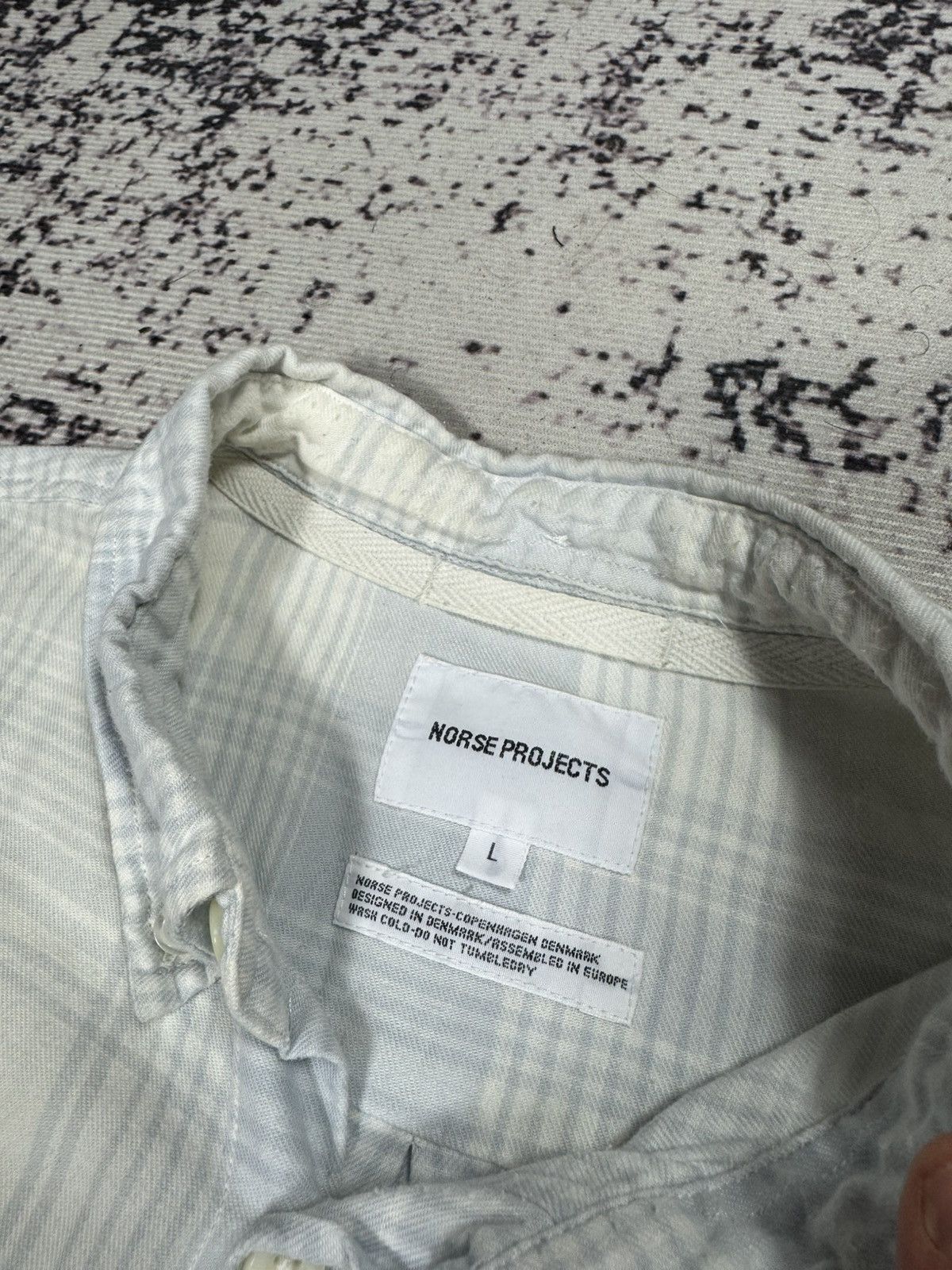 Norse Projects Norse Projects Osvald Light Check Long Sleeve Shirt Button Size US L / EU 52-54 / 3 - 4 Thumbnail