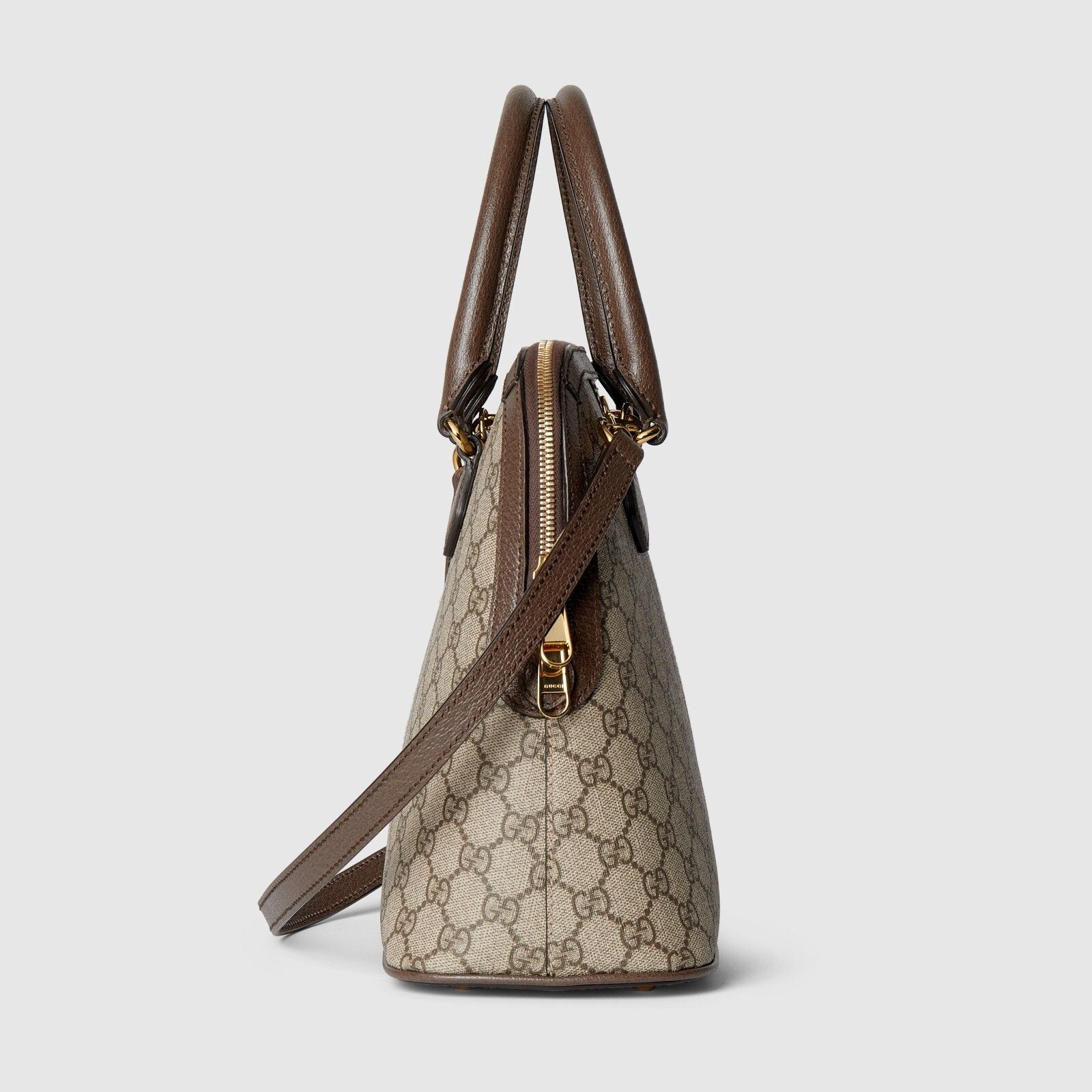 Gucci GUCCI Ophidia Medium Beige/Ebony GG Canvas Top Handle Size ONE SIZE - 4 Thumbnail