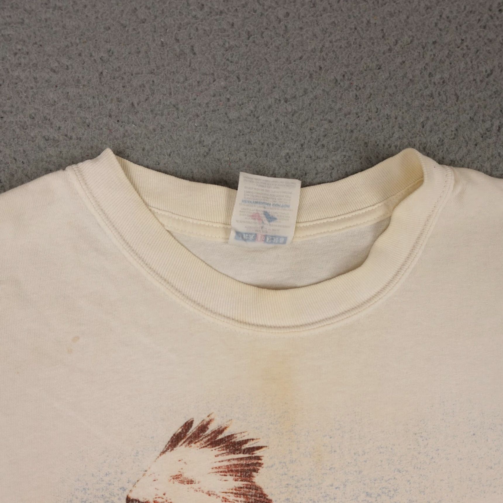 Jerzees VINTAGE Jerzees Eagle Shirt Mens XL Short Sleeve Graphic 90s Nature White Cotton T-Shirt Size US XL / EU 56 / 4 - 4 Thumbnail