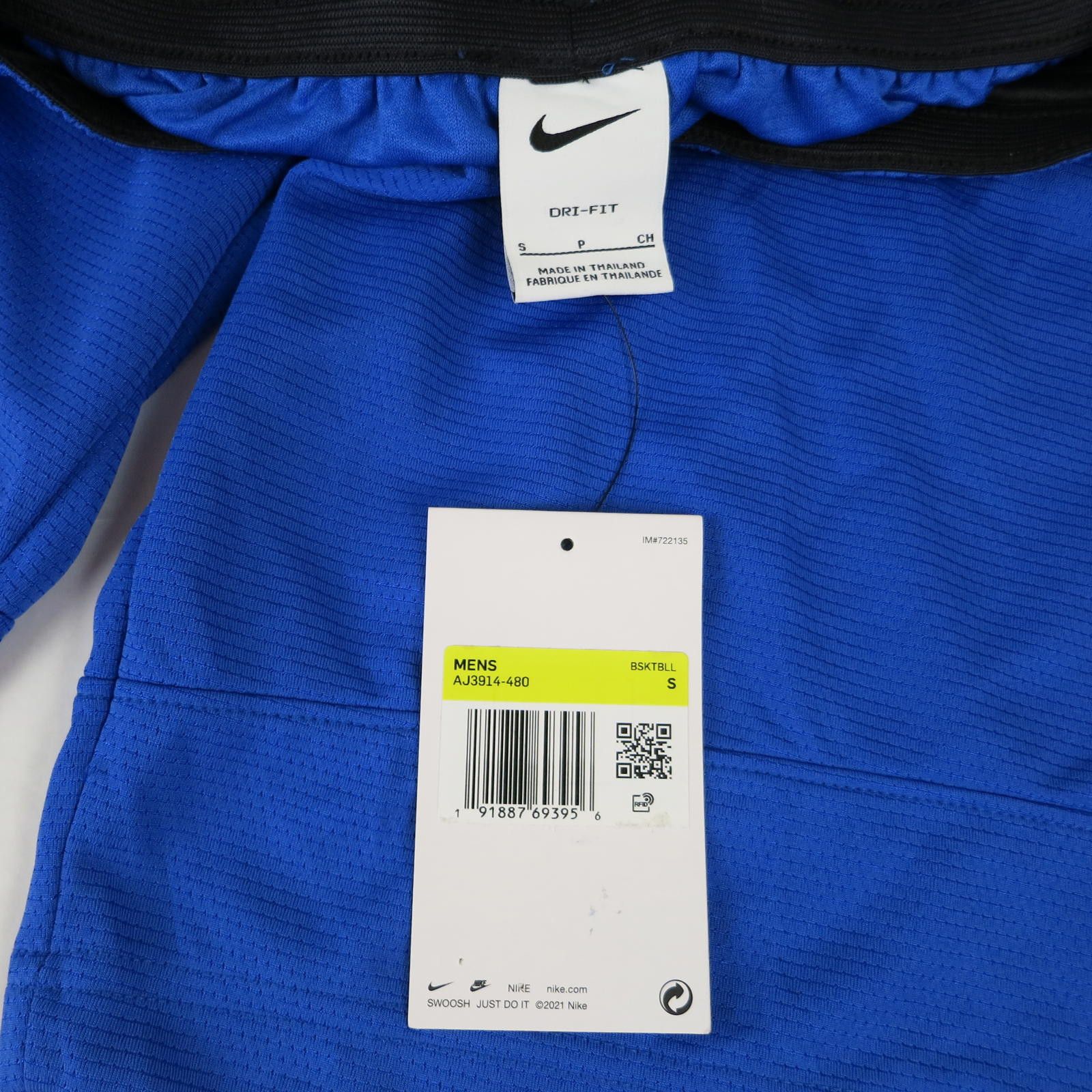 Nike Men's Small Nike Dri-Fit Basketball Shorts Blue Size US 30 / EU 46 - 2 Thumbnail