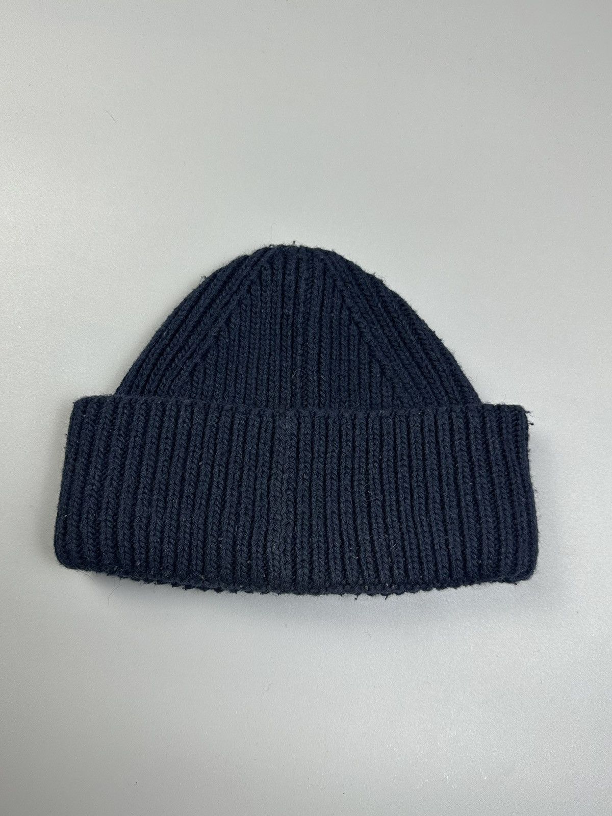 Tommy Hilfiger Tommy Hilfiger Blue Thick Knit Blue Logo Hat Size ONE SIZE - 2 Thumbnail