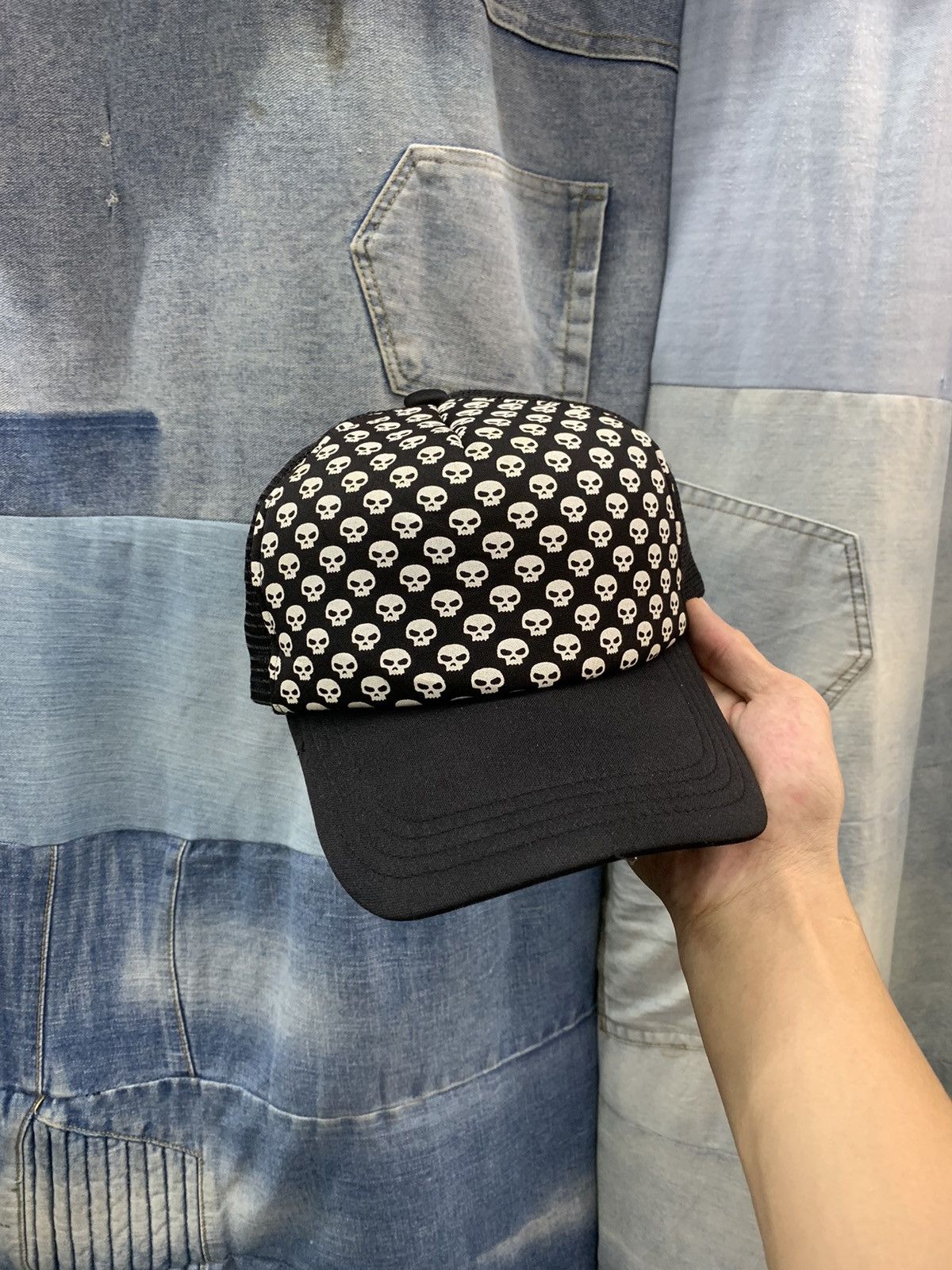 Thrasher × Vintage Zero Skateboards trucker hats 90s skulls Size ONE SIZE - 1 Thumbnail