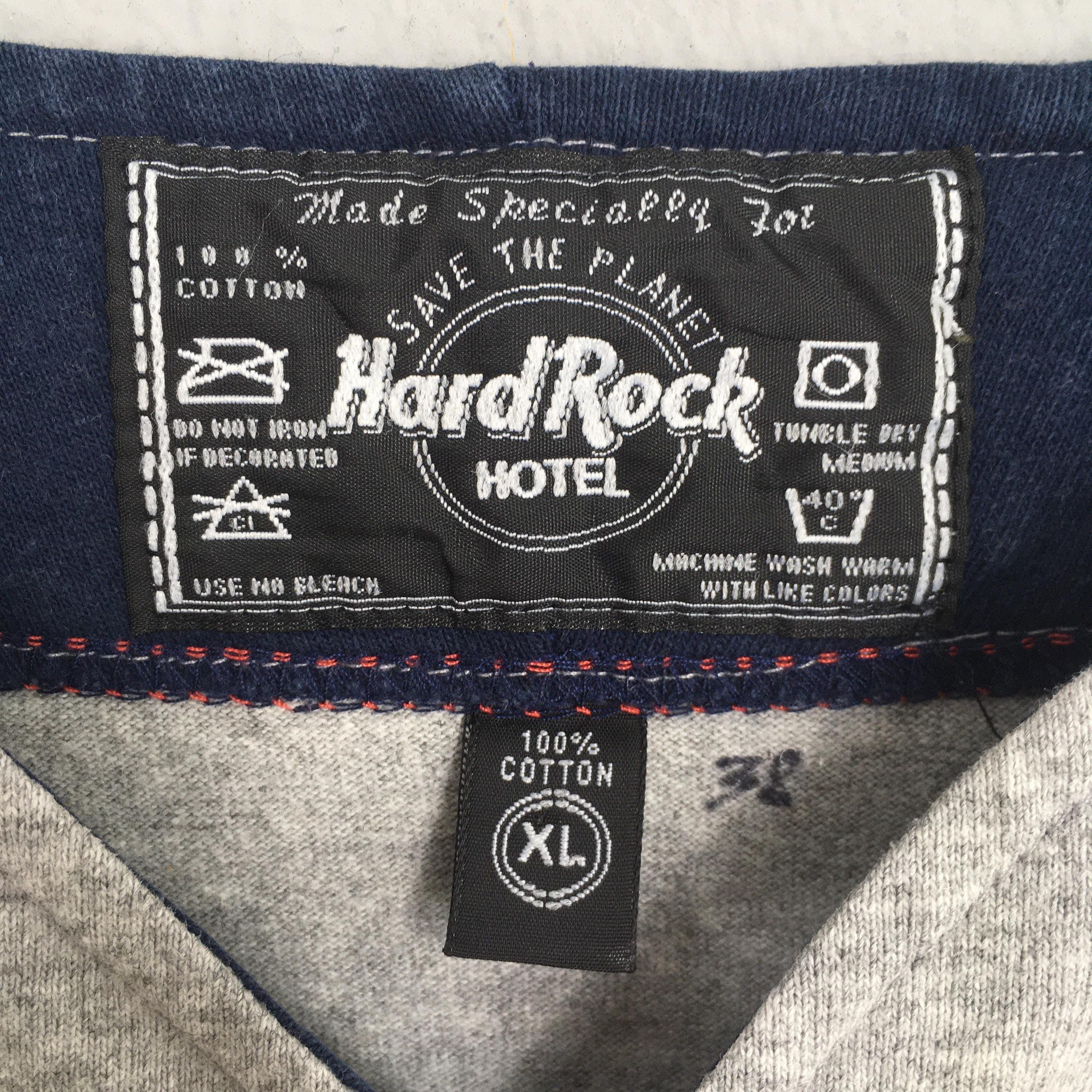 American Apparel × Hard Rock Cafe × Vintage Vintage 90s Hard Rock Hotel Las Vegas Baseball Shirt XLarge Size US XL / EU 56 / 4 - 5 Thumbnail