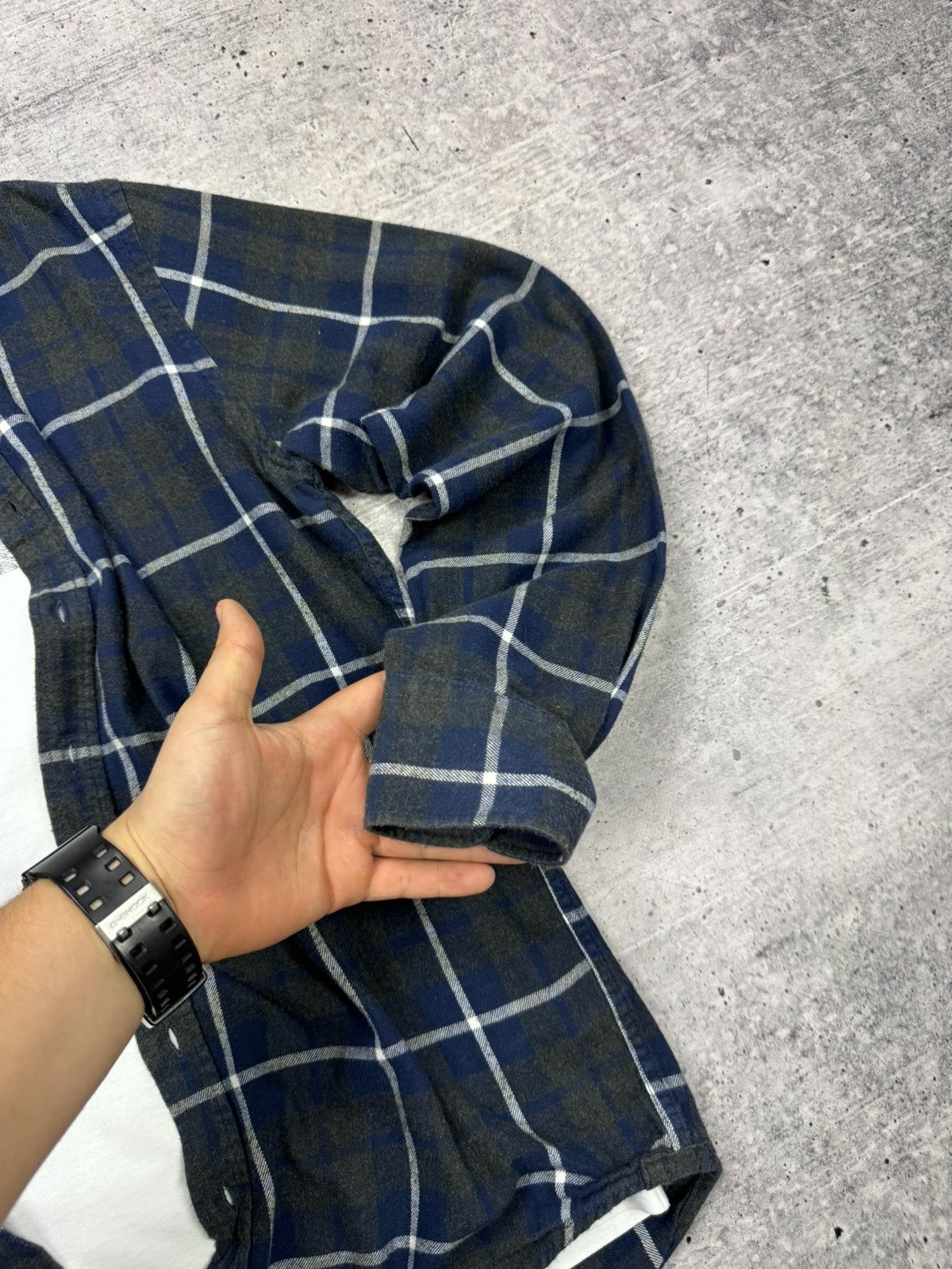 Designer × Vintage Vintage Y2K Plaid Flannel Checkered Shirt Travis Scott Style Size US S / EU 44-46 / 1 - 7 Thumbnail