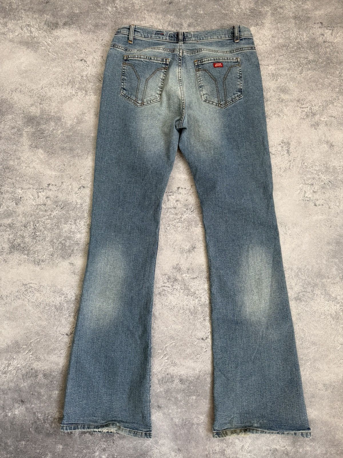Miss Sixty Miss Sixty Flared Jeans Low Rise Avant Garde Denim Pants Y2K Size 31" - 3 Thumbnail